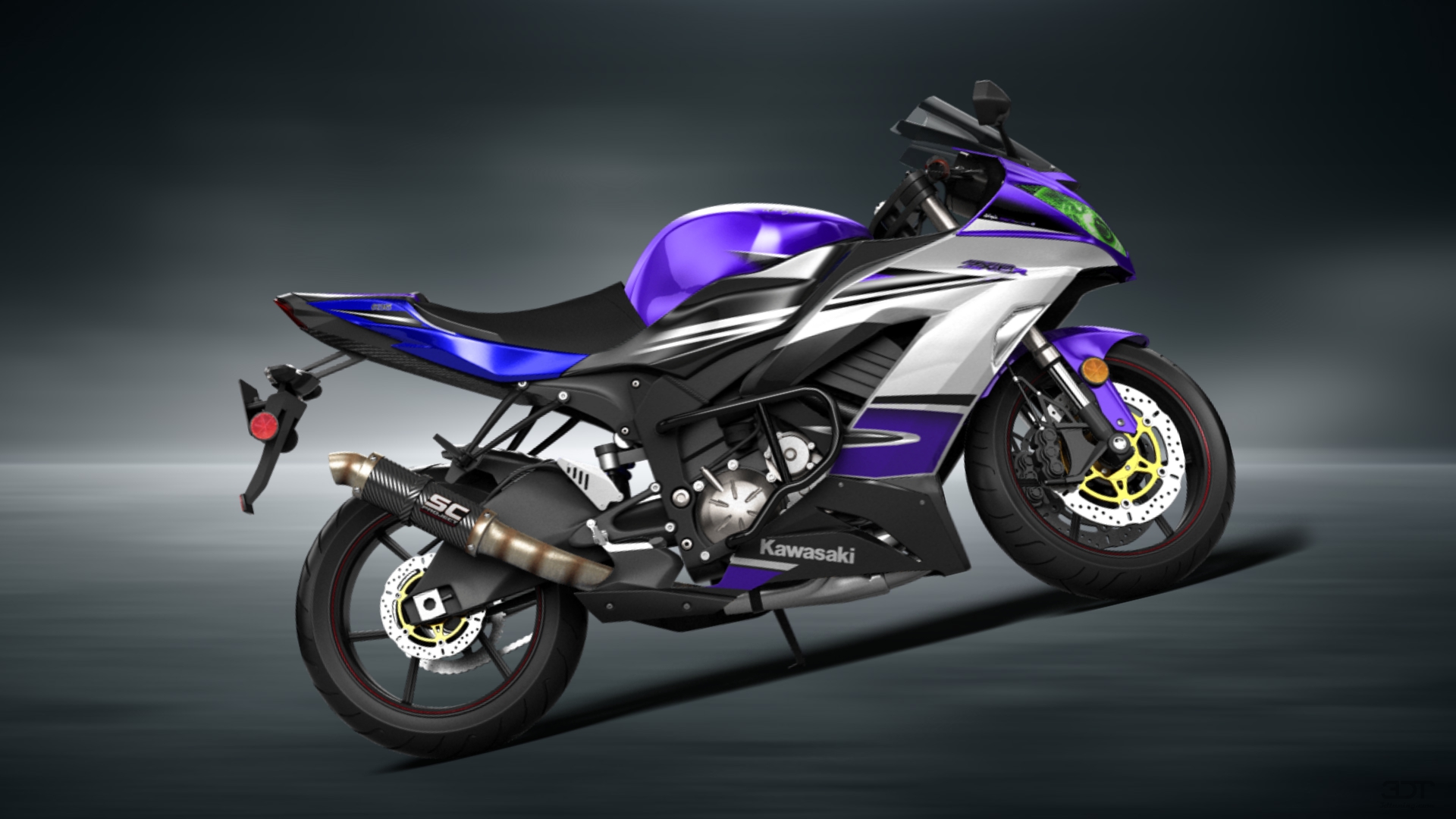 Kawasaki Ninja ZX 6R 2015 — bananagou's build with 26 parts | 3DTuning