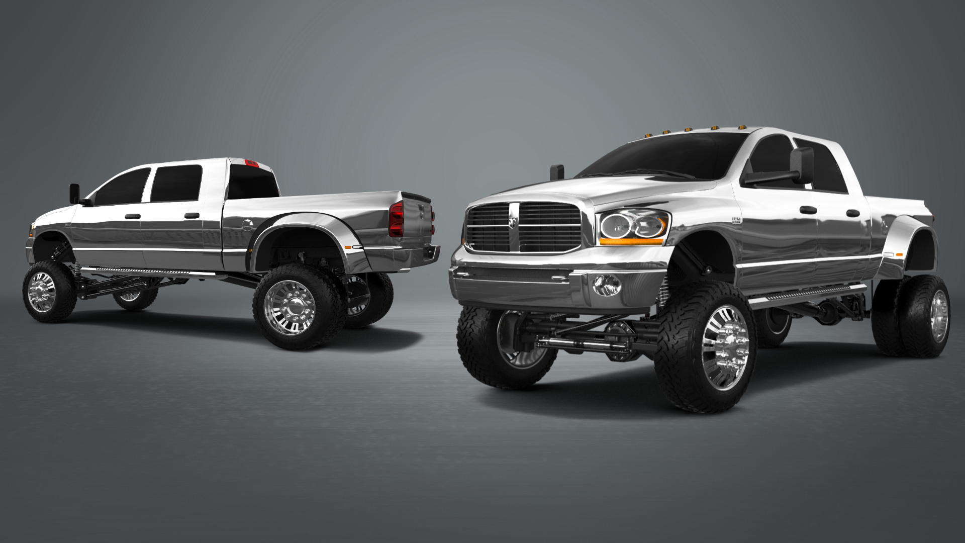 Dodge Ram 3500 Dually 4 Door pickup truck 2007