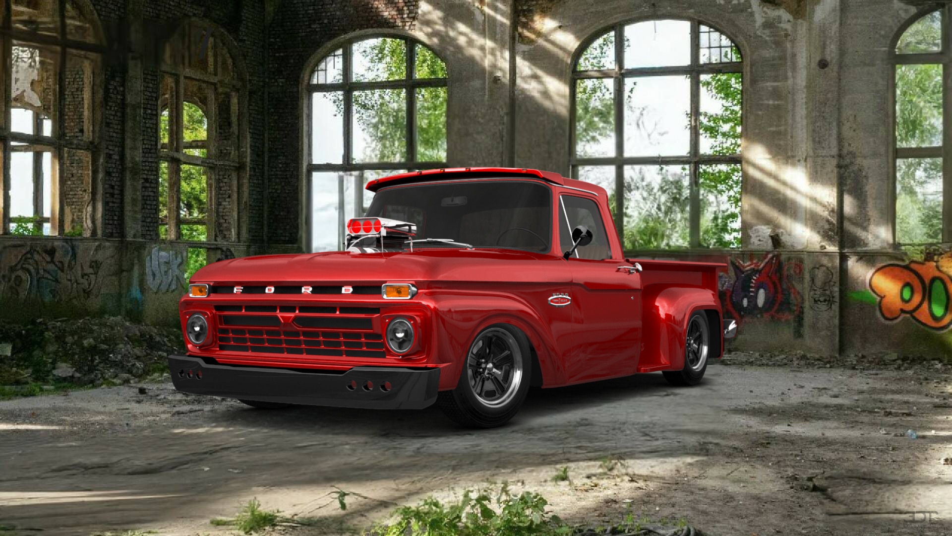 Ford F-100 Flareside 2 Door pickup truck 1961