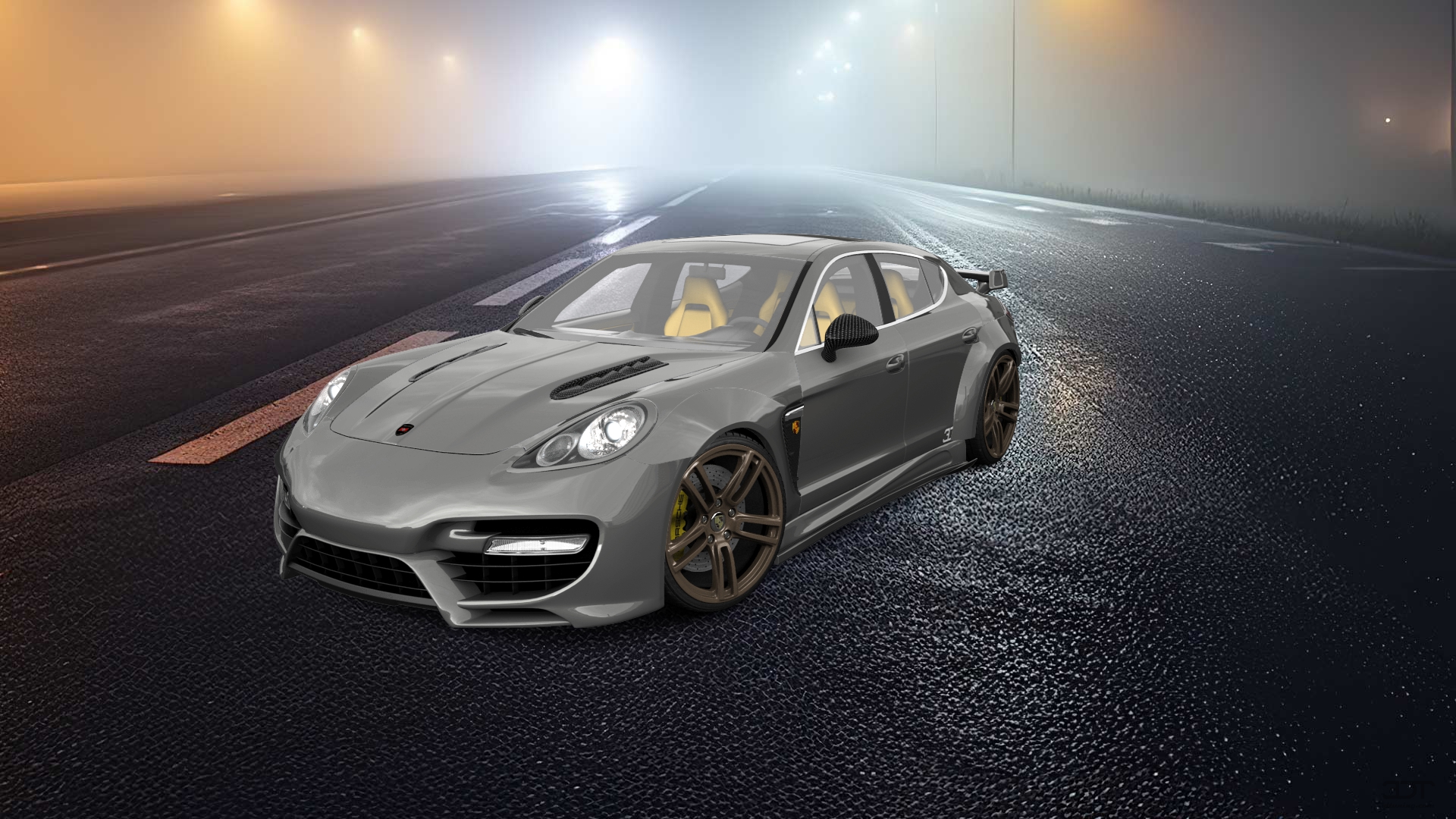 Porsche Panamera 4 door fastback saloon 2011 tuning