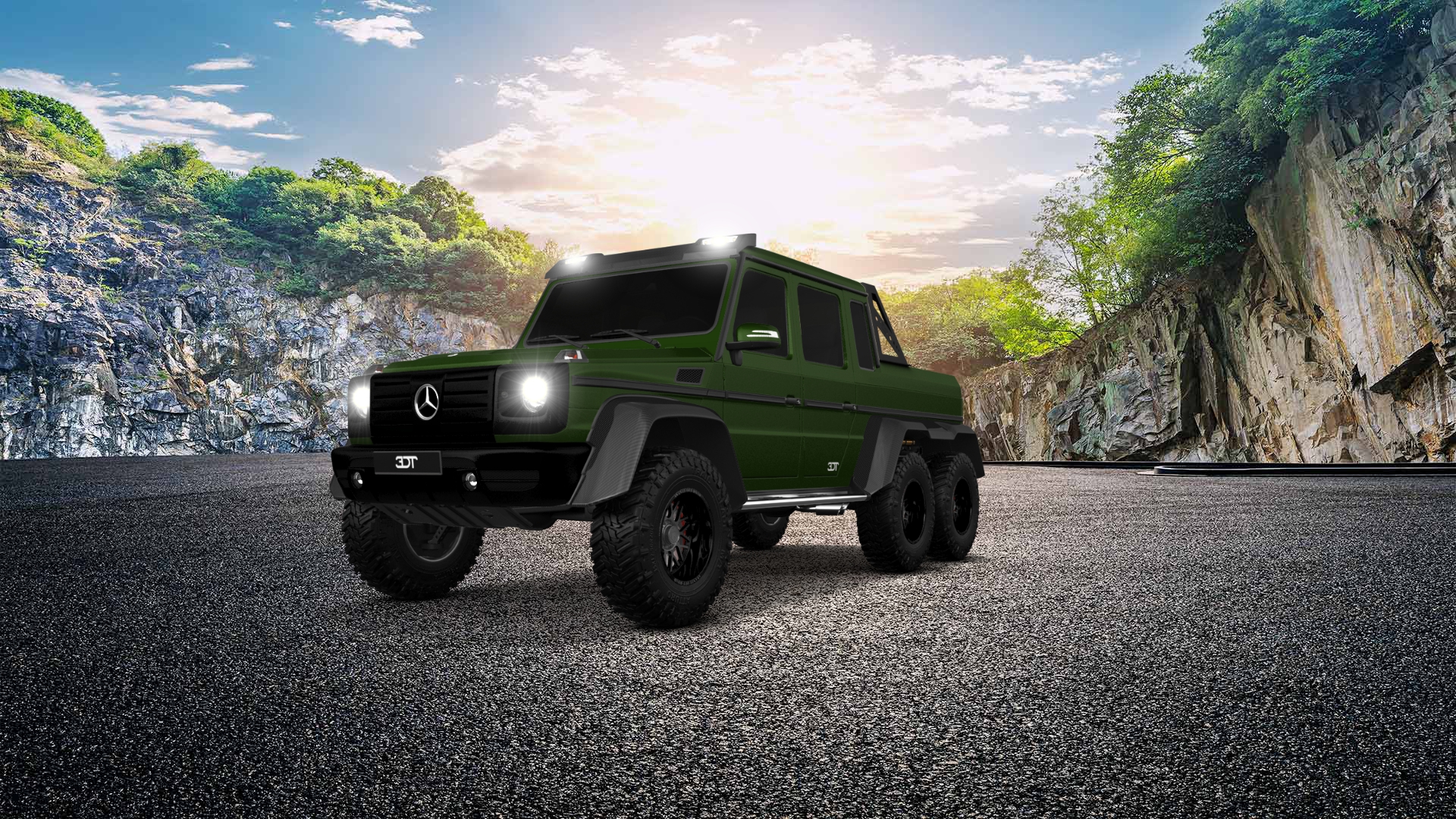 Mercedes G 63 AMG 6x6 4 Door pickup truck 2013 tuning