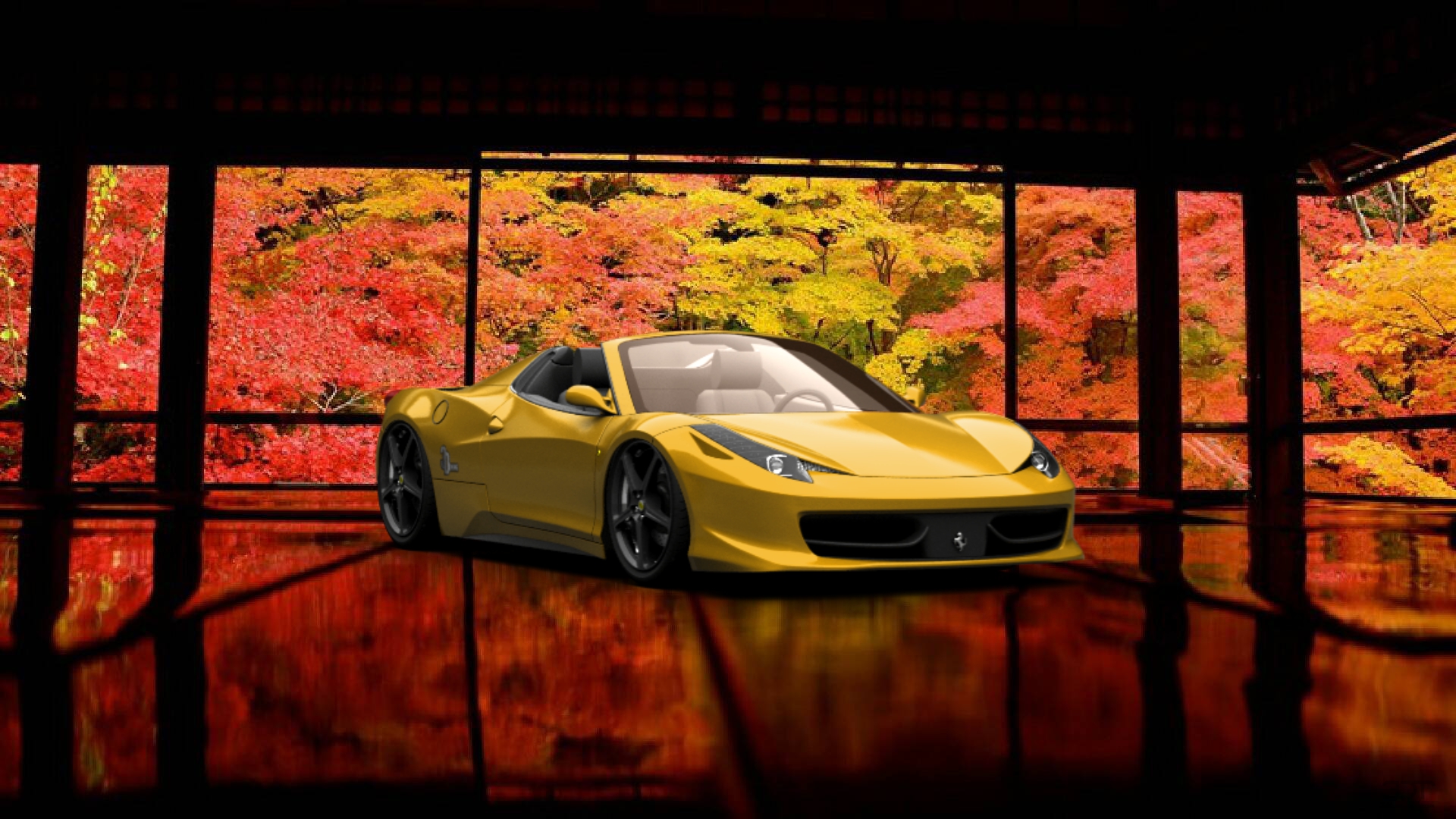 Ferrari 458 Spyder Coupe Convertible 2012 Images
