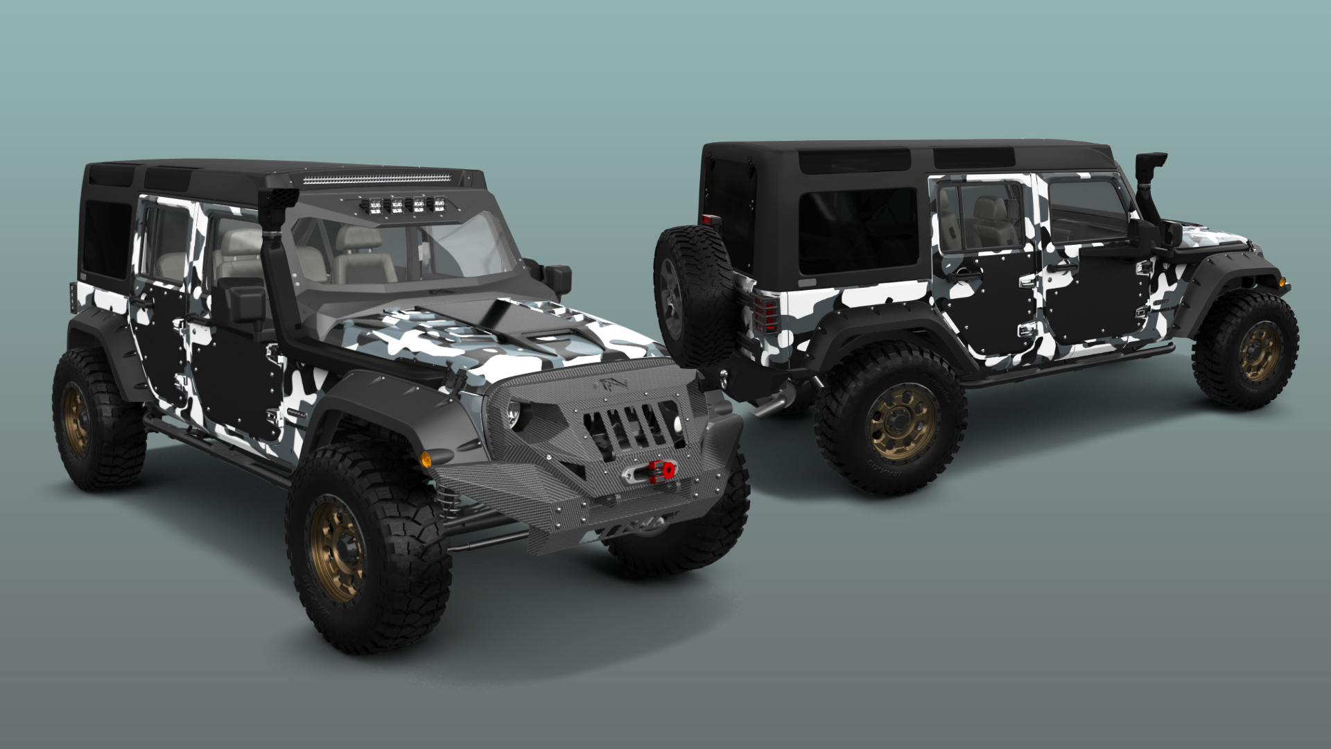 Jeep Wrangler Unlimited JK Rubicon Recon 4 Door SUV 2017 tuning