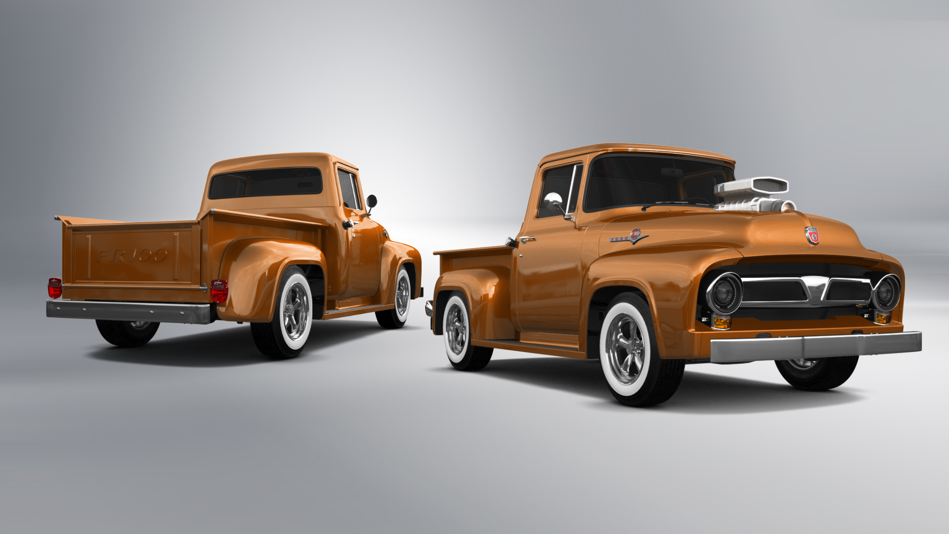 Ford F-100 2 Door truck 1956 tuning