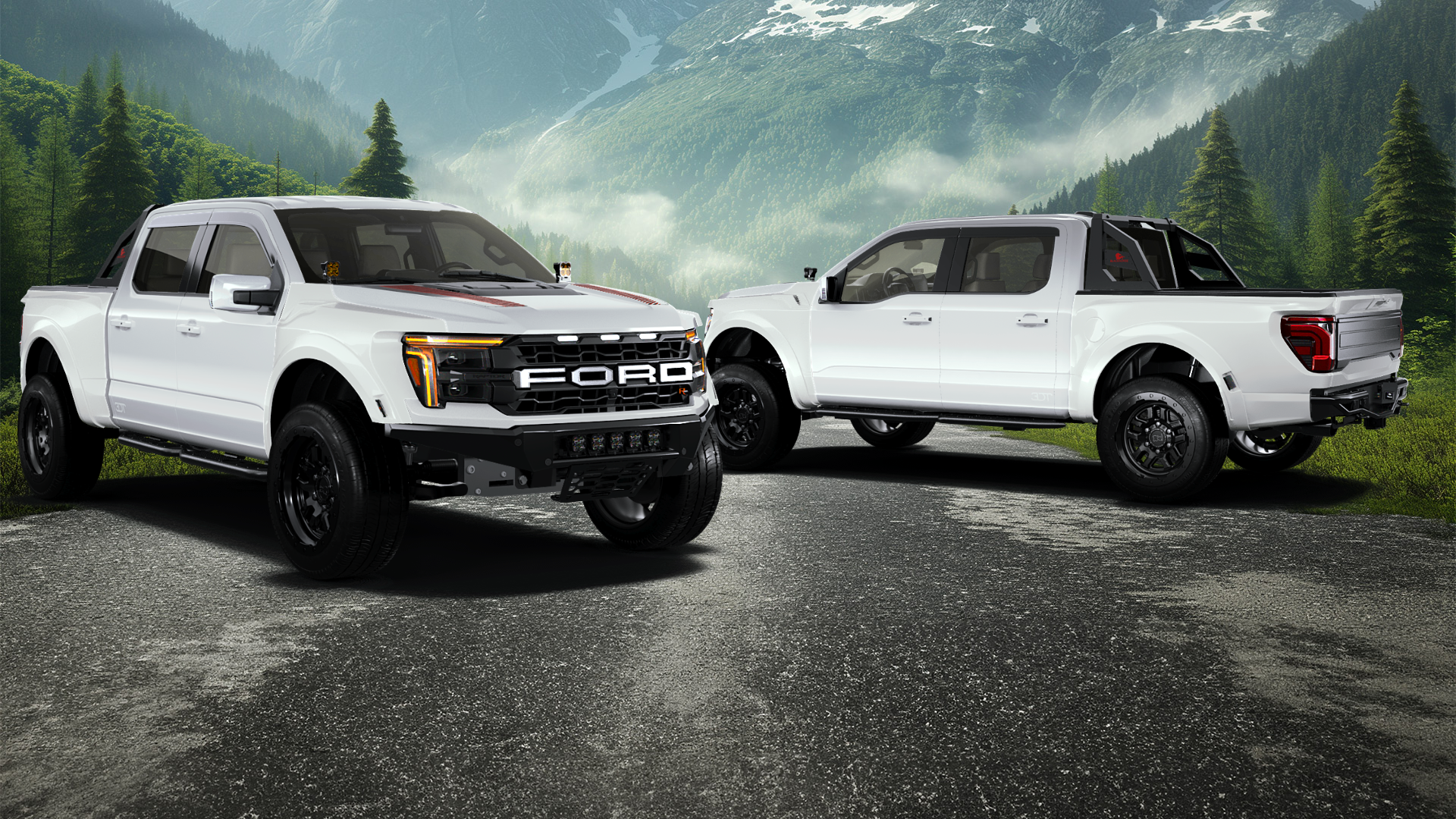 Ford F-150 Raptor 4 Door pickup truck 2024 tuning