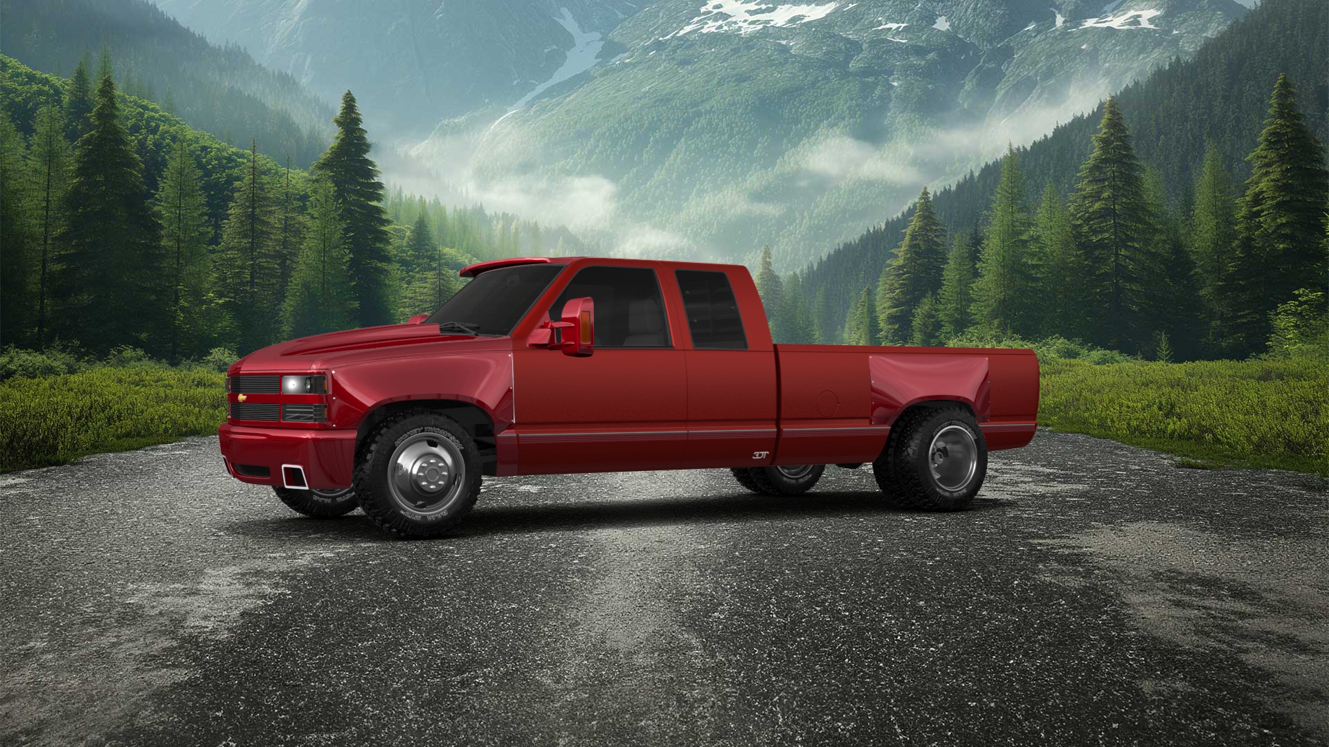 Chevrolet K3500 Extended Cab Pickup Truck 1988