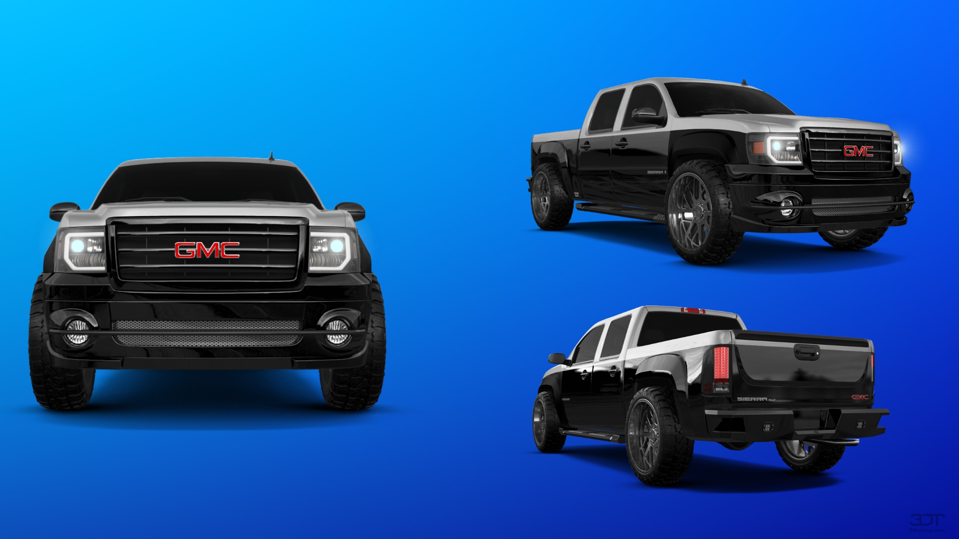 GMC Sierra 1500 Crew Cab 5.8 ft box 4 Door pickup truck 2007 tuning