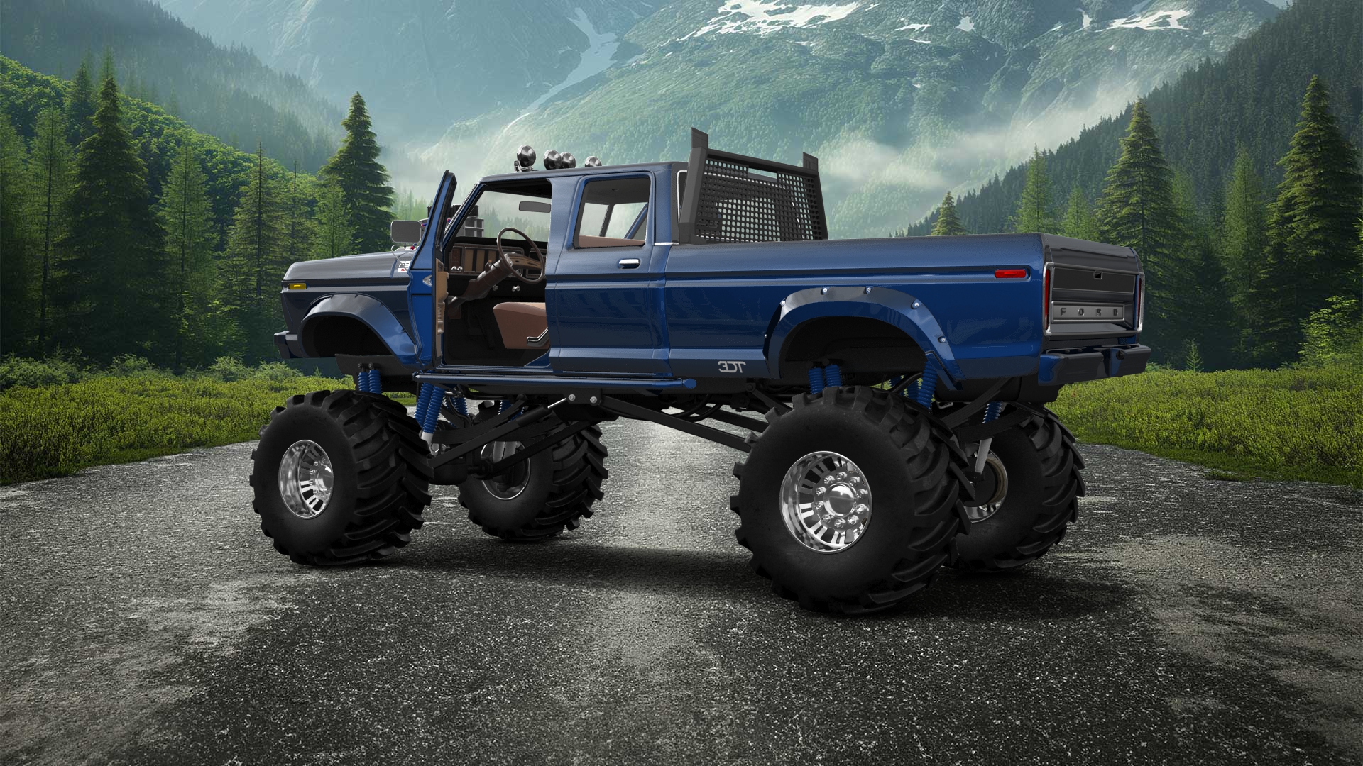 Ford F-350 Dually 4 Door pickup truck 1973