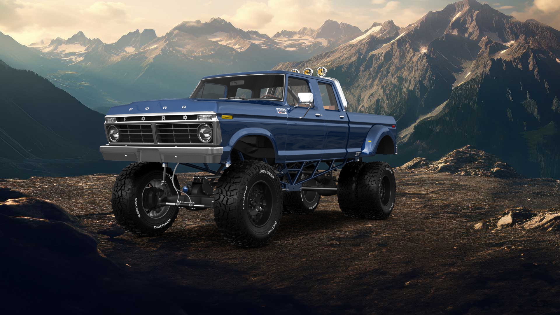 Ford F-350 Dually 4 Door pickup truck 1973
