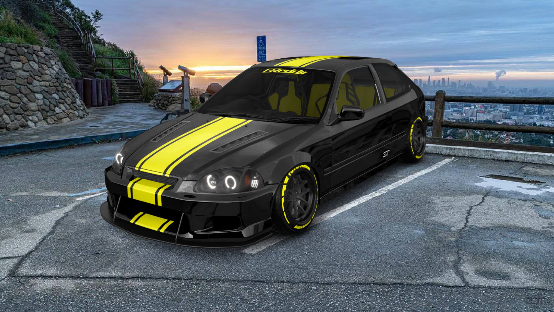 Honda Civic 3 Door Hatchback 1997 tuning