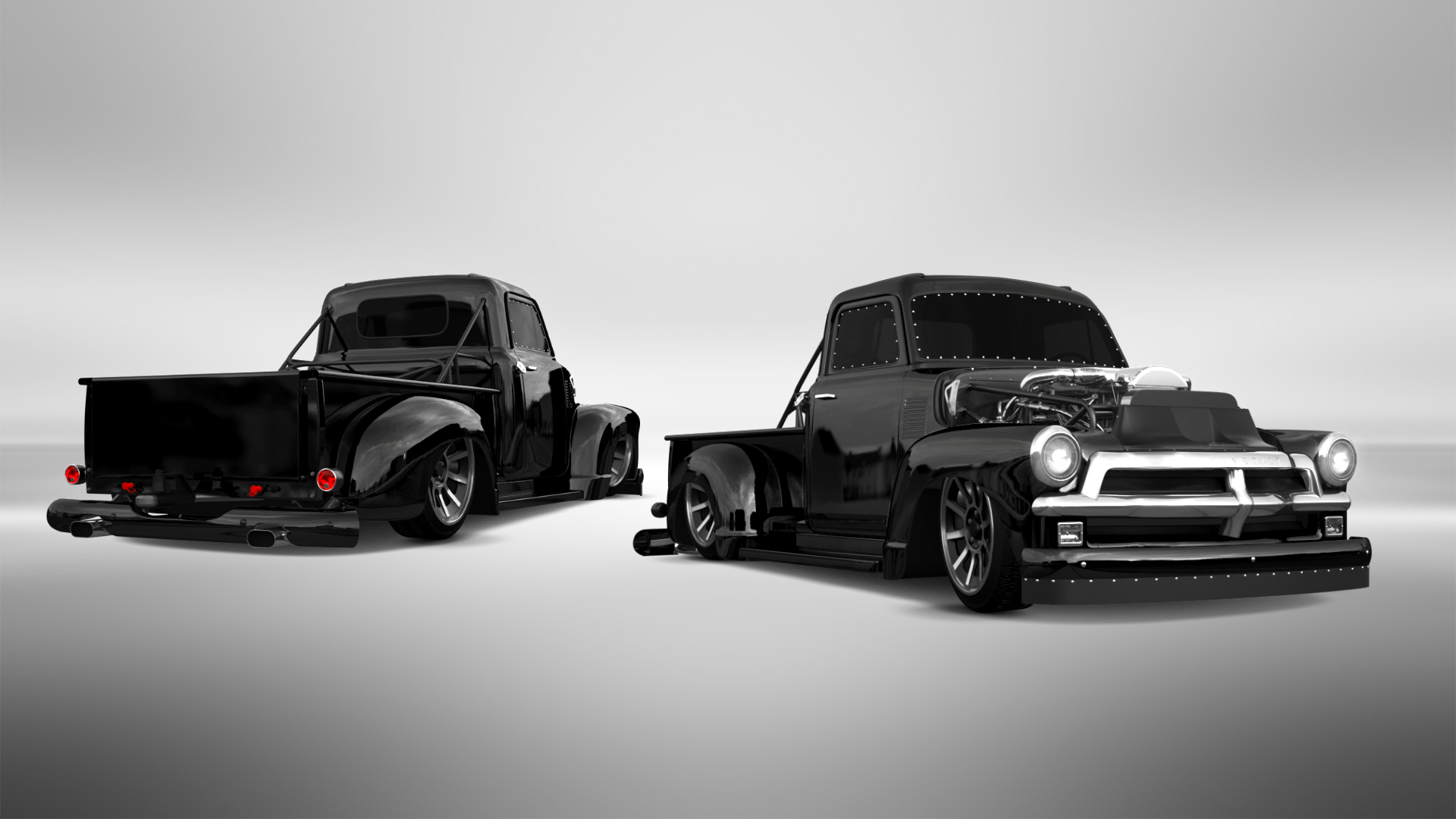 Chevrolet 3100 2 Door pickup truck 1954 tuning