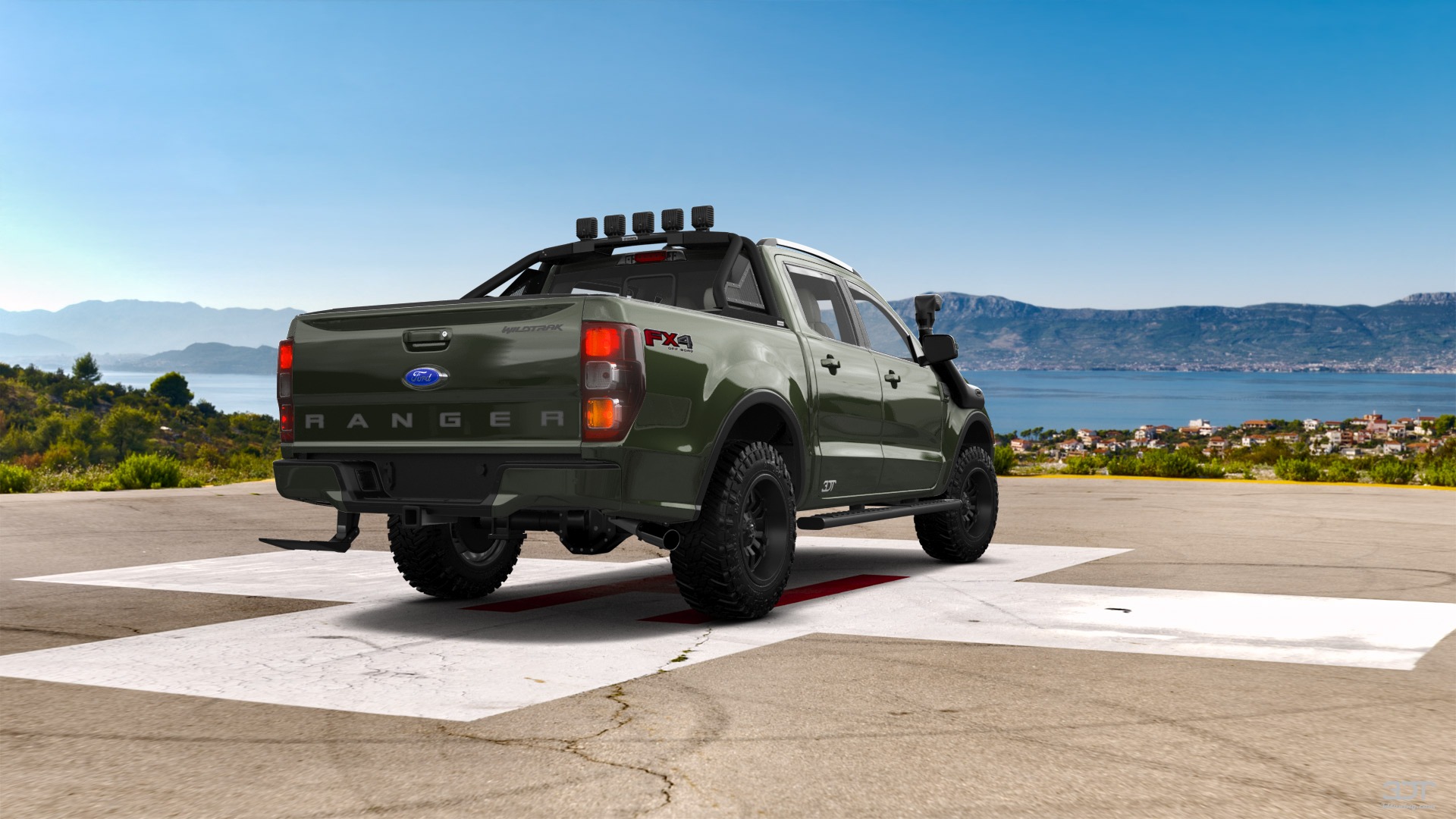 Ford Ranger 4 Door pickup truck 2019 tuning