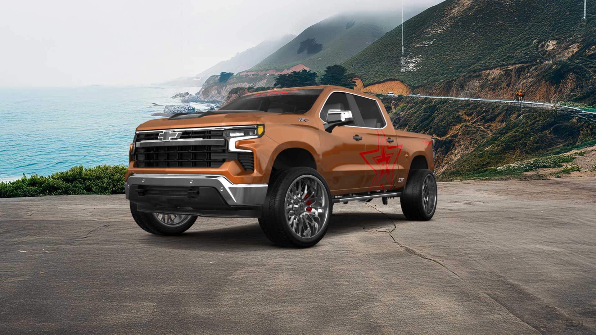 Chevrolet Silverado 1500 Crew Cab 5.8 ft box 4 Door pickup truck 2023 Images