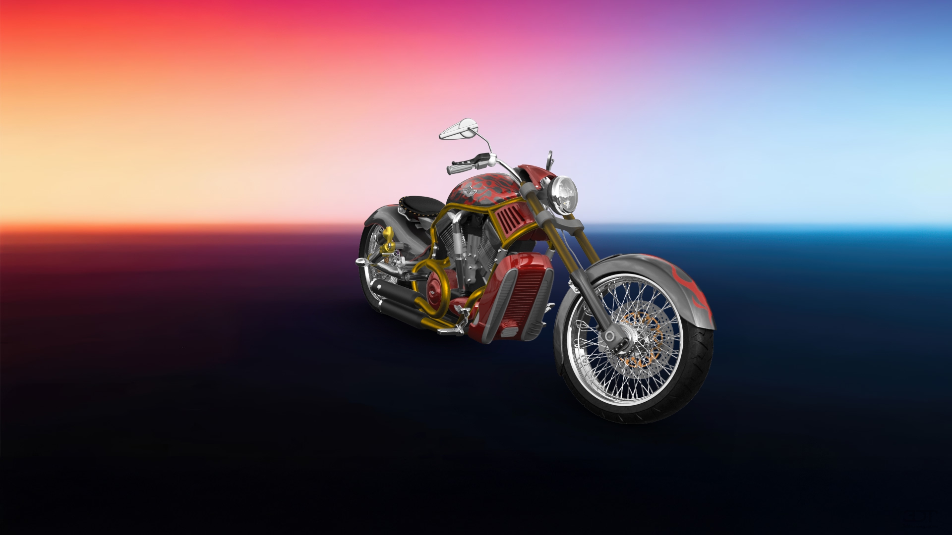 Harley-Davidson Custom Chopper Cruiser 2011 tuning