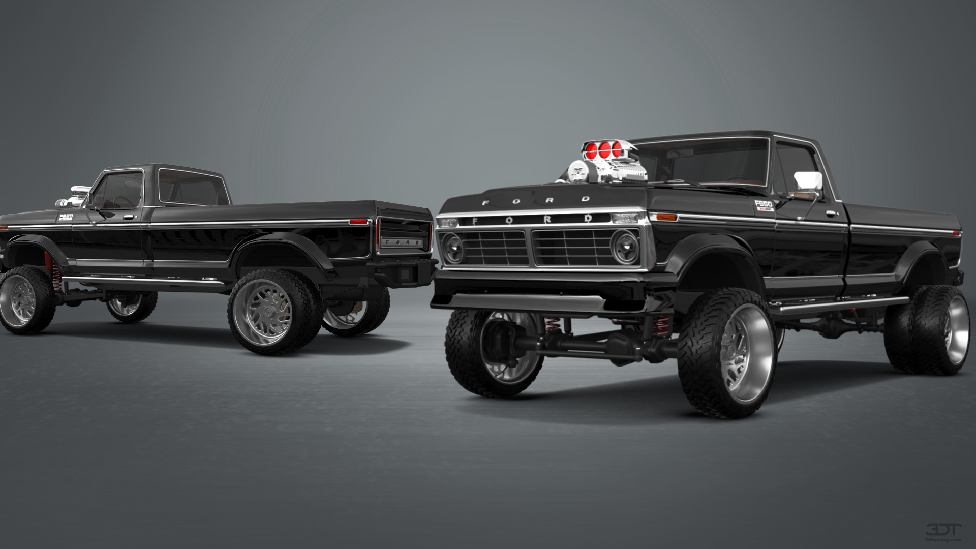 Ford F-350 Dually 2 Door pickup truck 1974 tuning