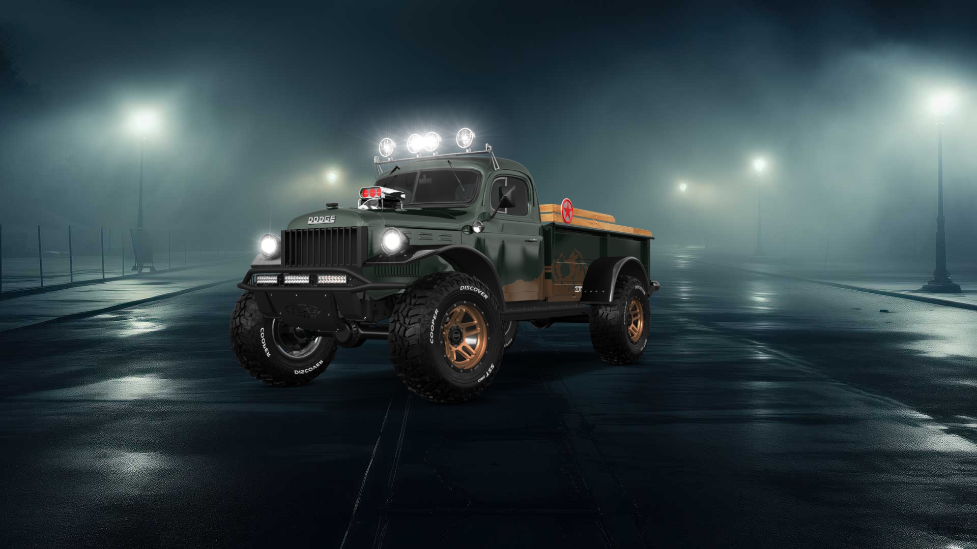 Dodge Power Wagon 2 Door pickup truck 1947 tuning