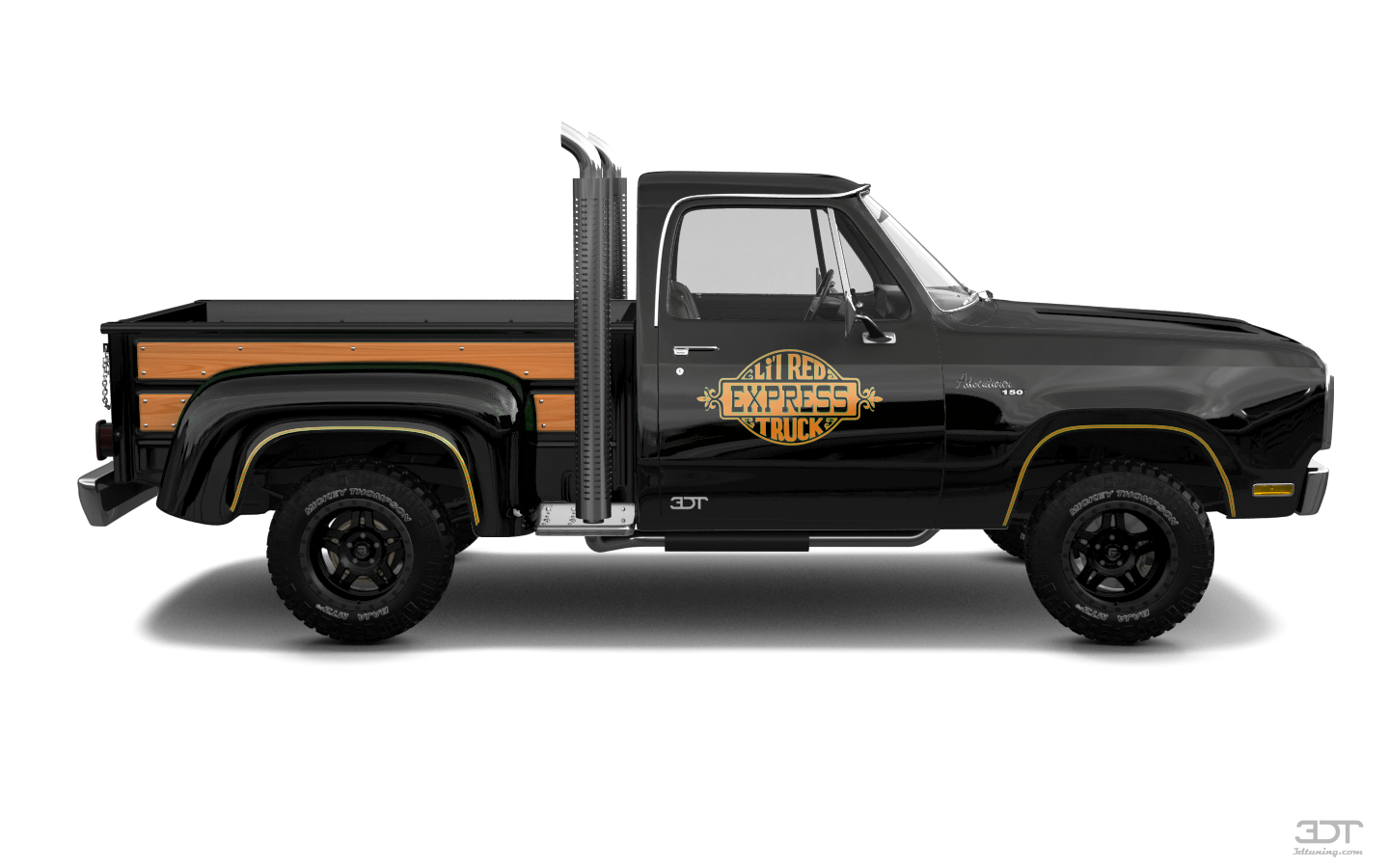 Tuning Dodge Lil Red Express 2 Door pickup truck 1978