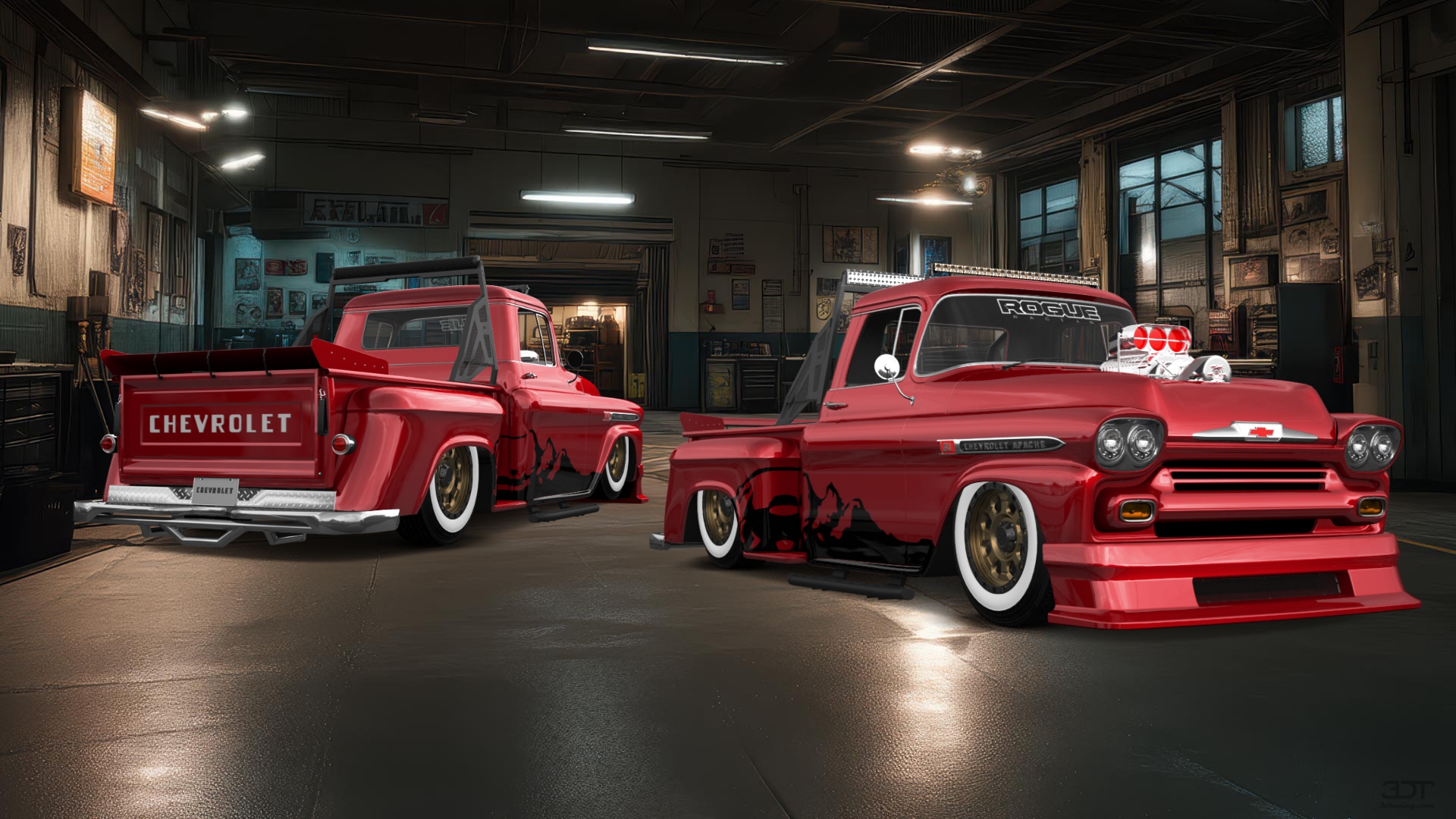 Chevrolet Apache Stepside 2 Door pickup truck 1959 tuning