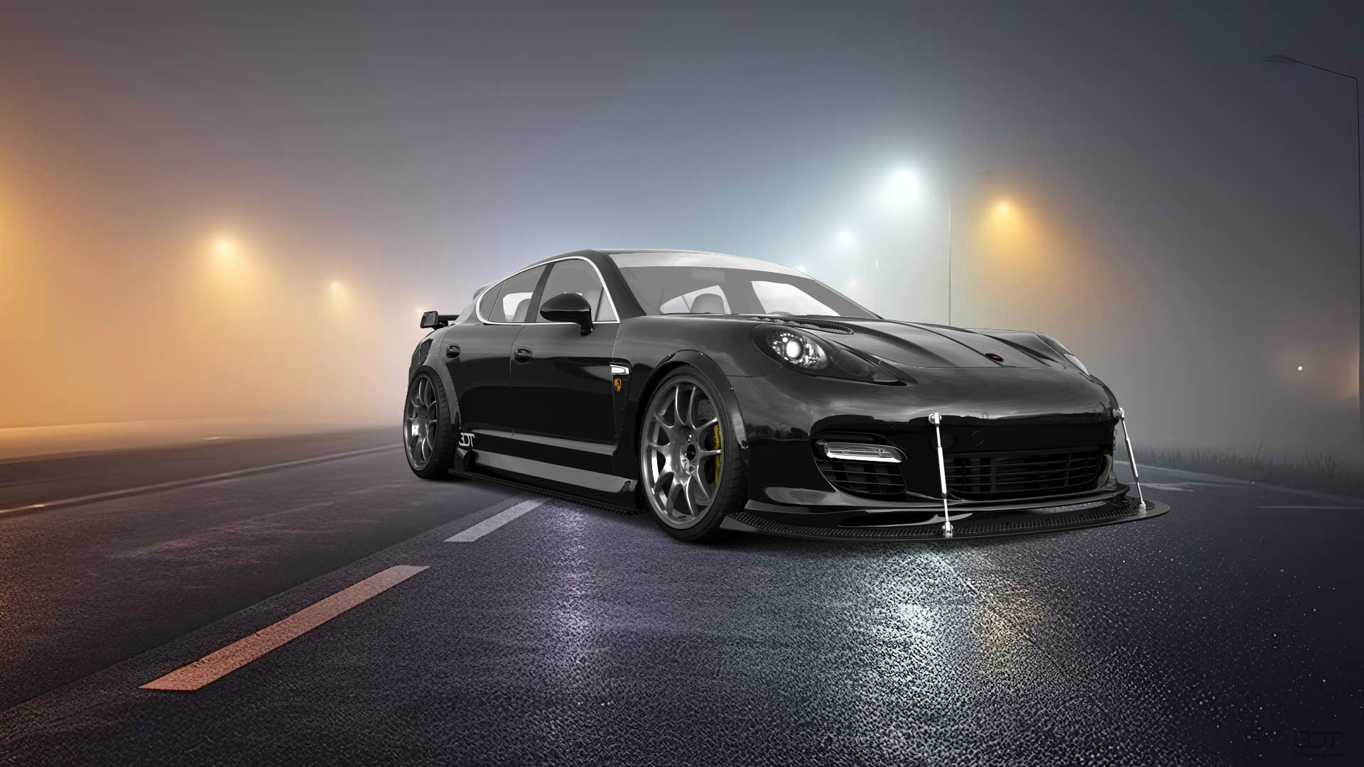 Porsche Panamera 4 door fastback saloon 2011