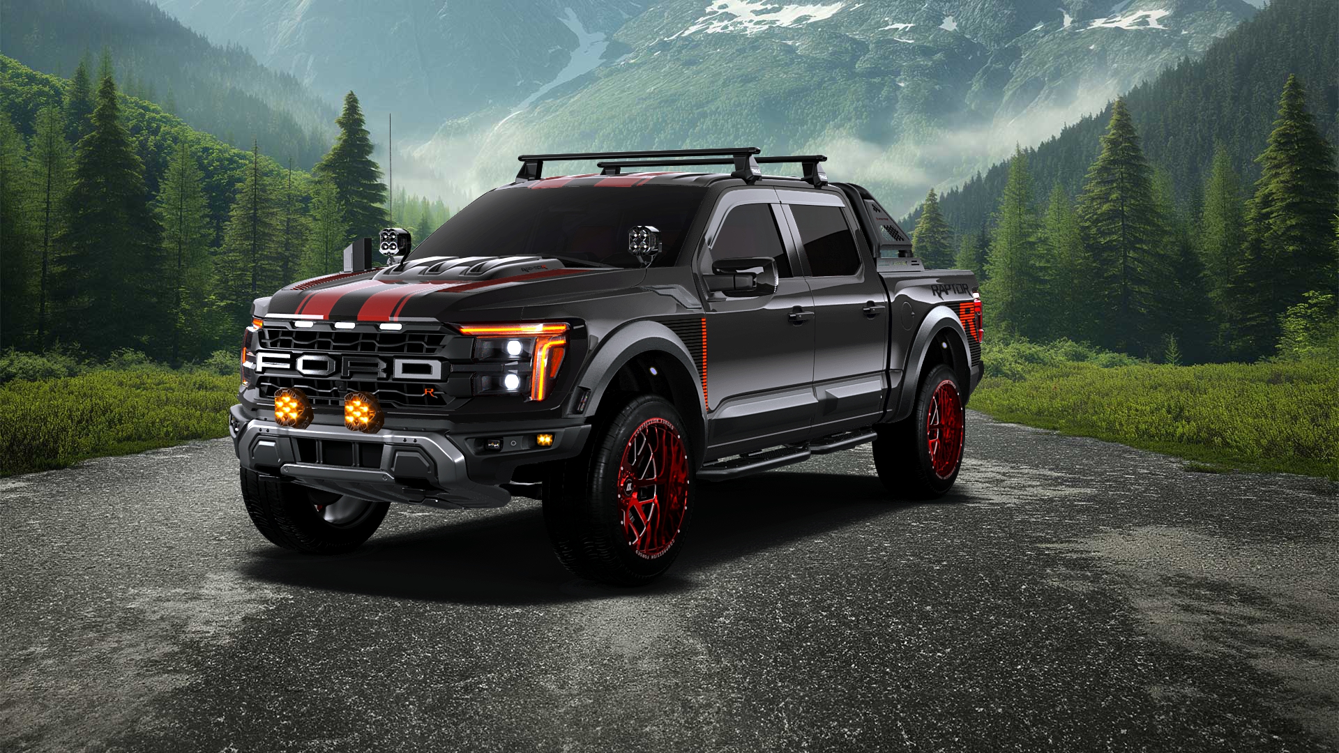 Ford F-150 Raptor 4 Door pickup truck 2024 tuning