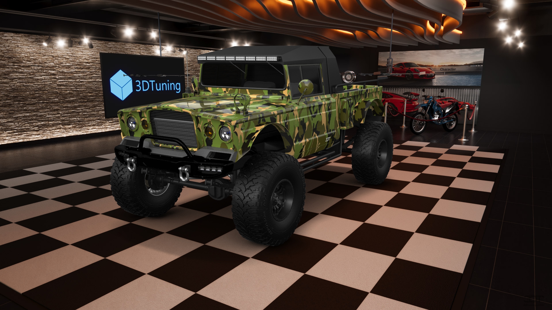 Jeep Kaiser M715 2 Door pickup truck 1968 tuning