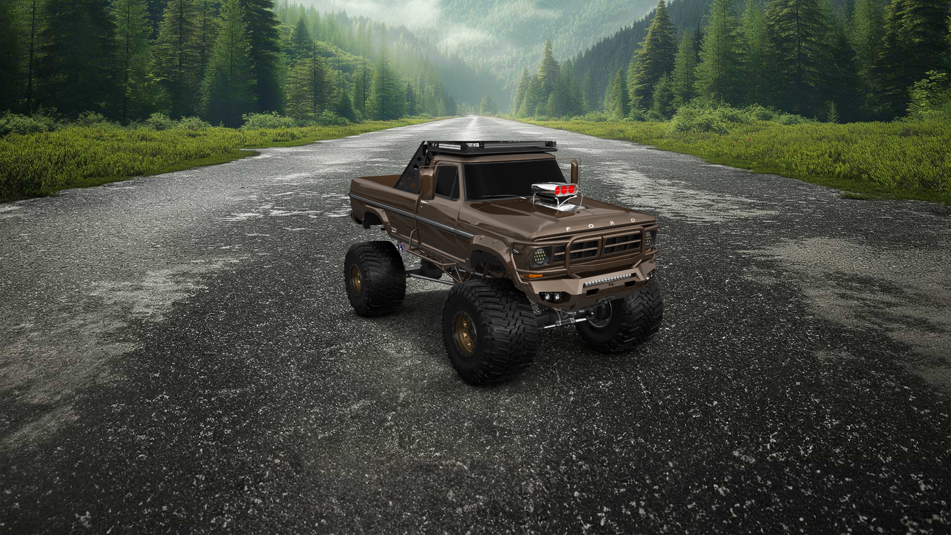 Ford F-250 2 Door pickup truck 1971 tuning