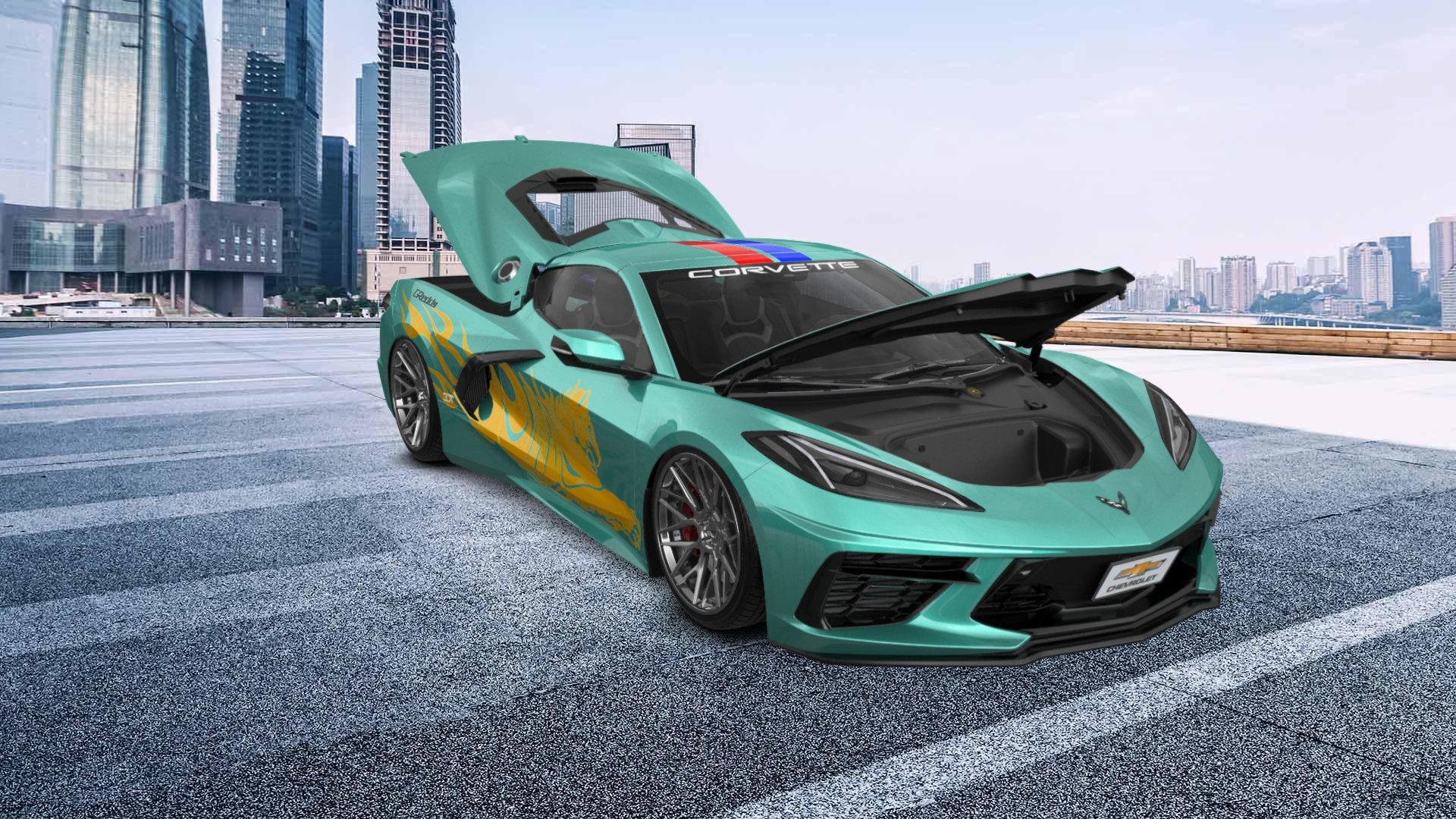 Chevrolet Corvette 2 door targa top 2020 Images