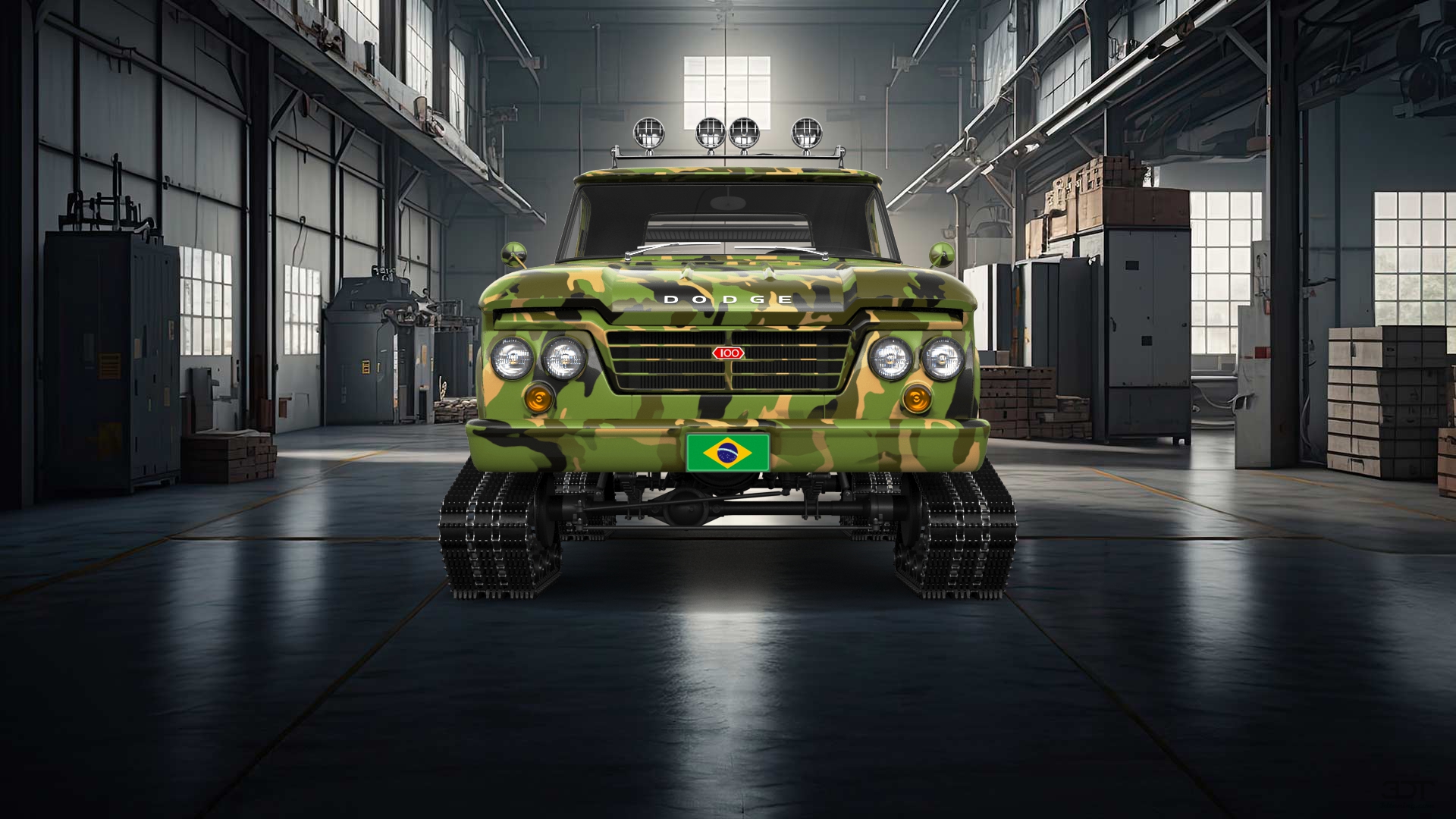 Dodge D-100 Stepside 2 Door pickup truck 1961 tuning