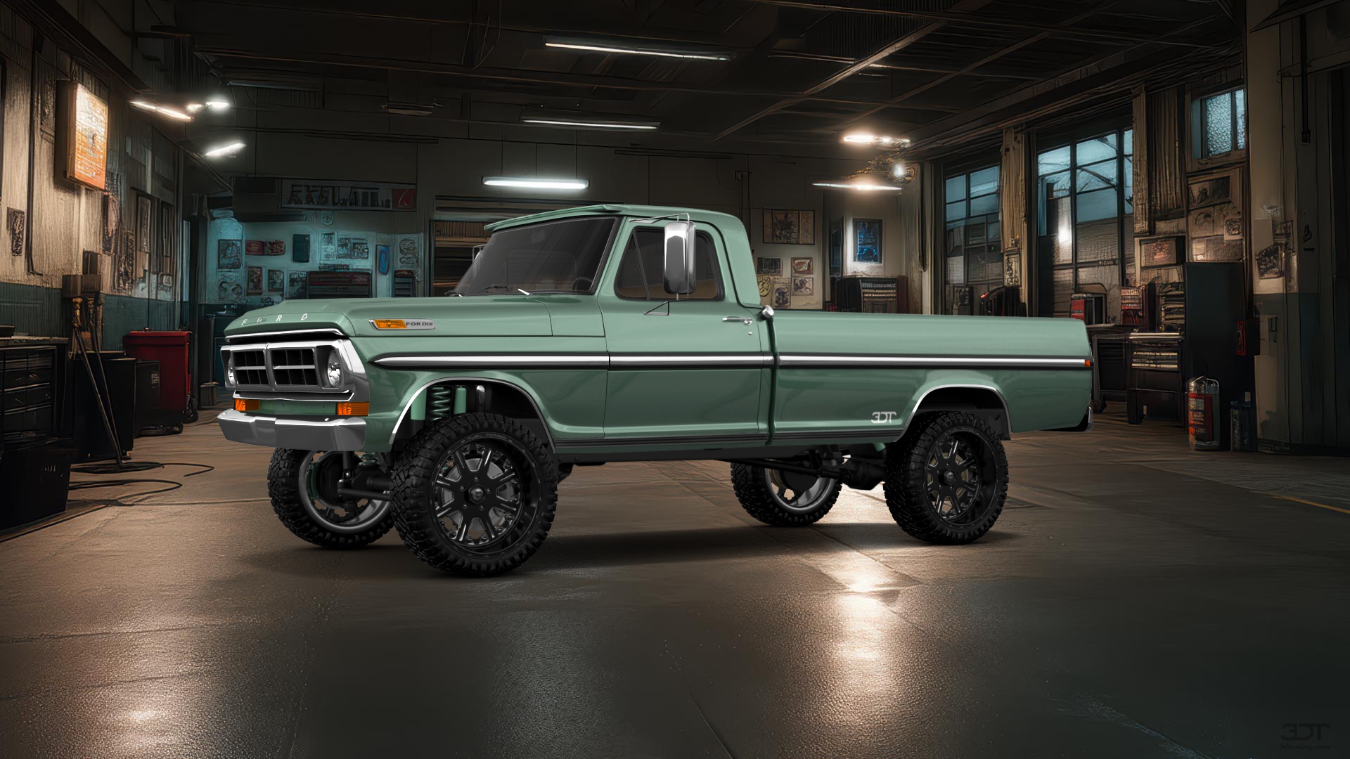 Ford F-250 2 Door pickup truck 1971 tuning