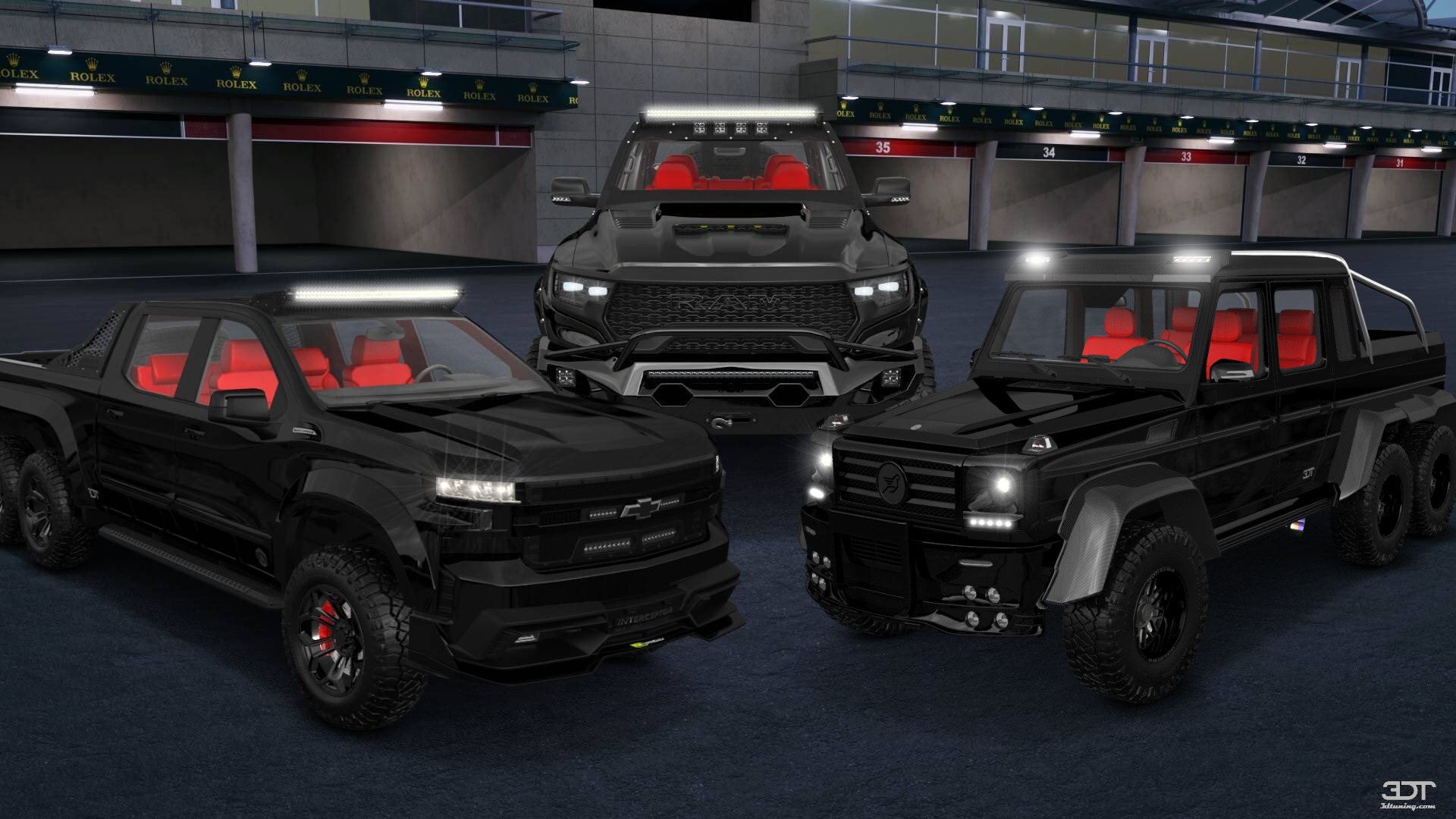 Mercedes G 63 AMG 6x6 4 Door pickup truck 2013 tuning