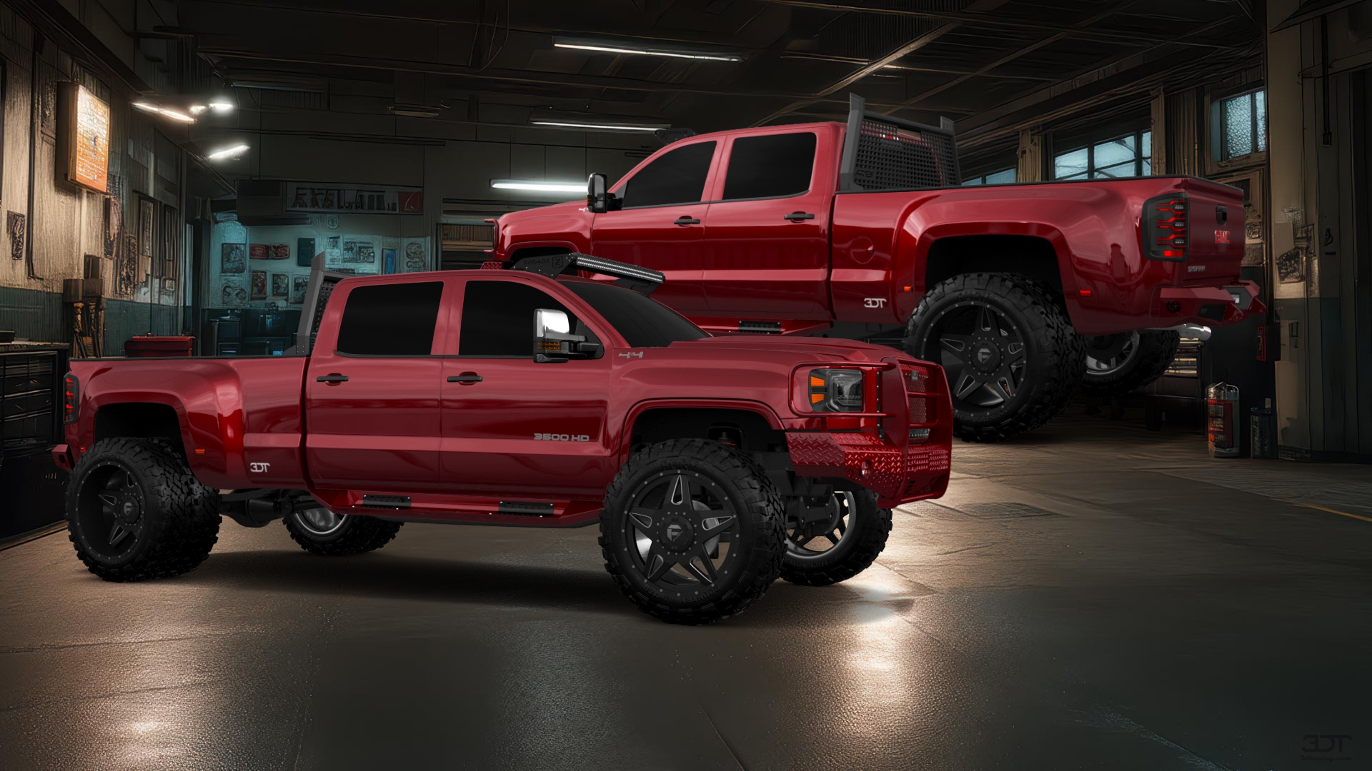 GMC Sierra 3500 HD Crew Cab 4 Door pickup truck 2015 tuning