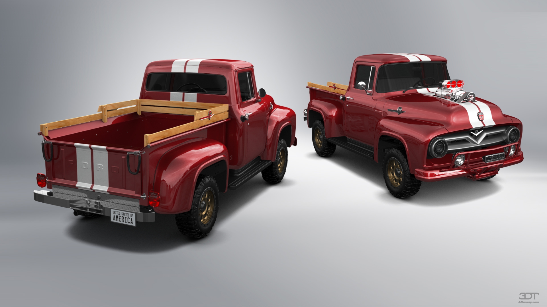 Ford F-100 2 Door truck 1956 tuning