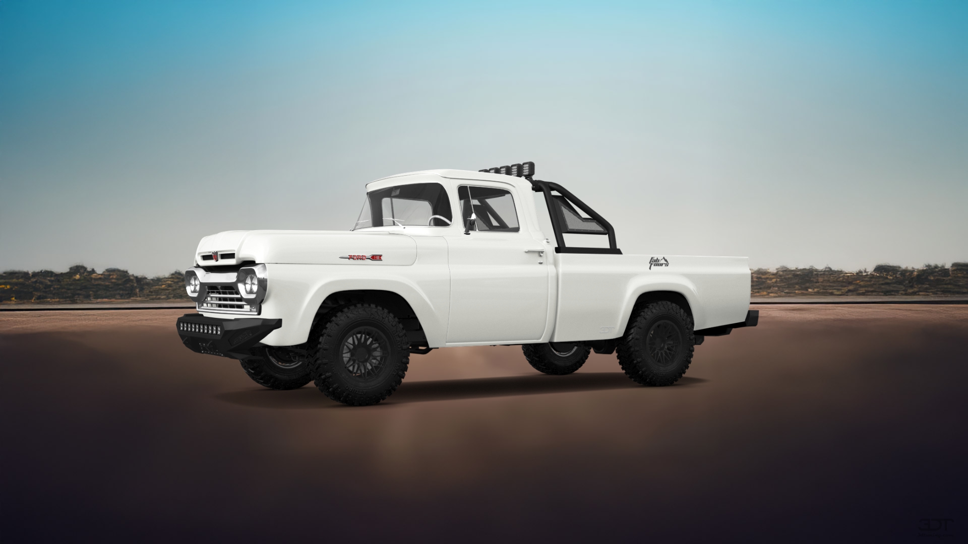 Ford F-100 2 Door pickup truck 1960 tuning
