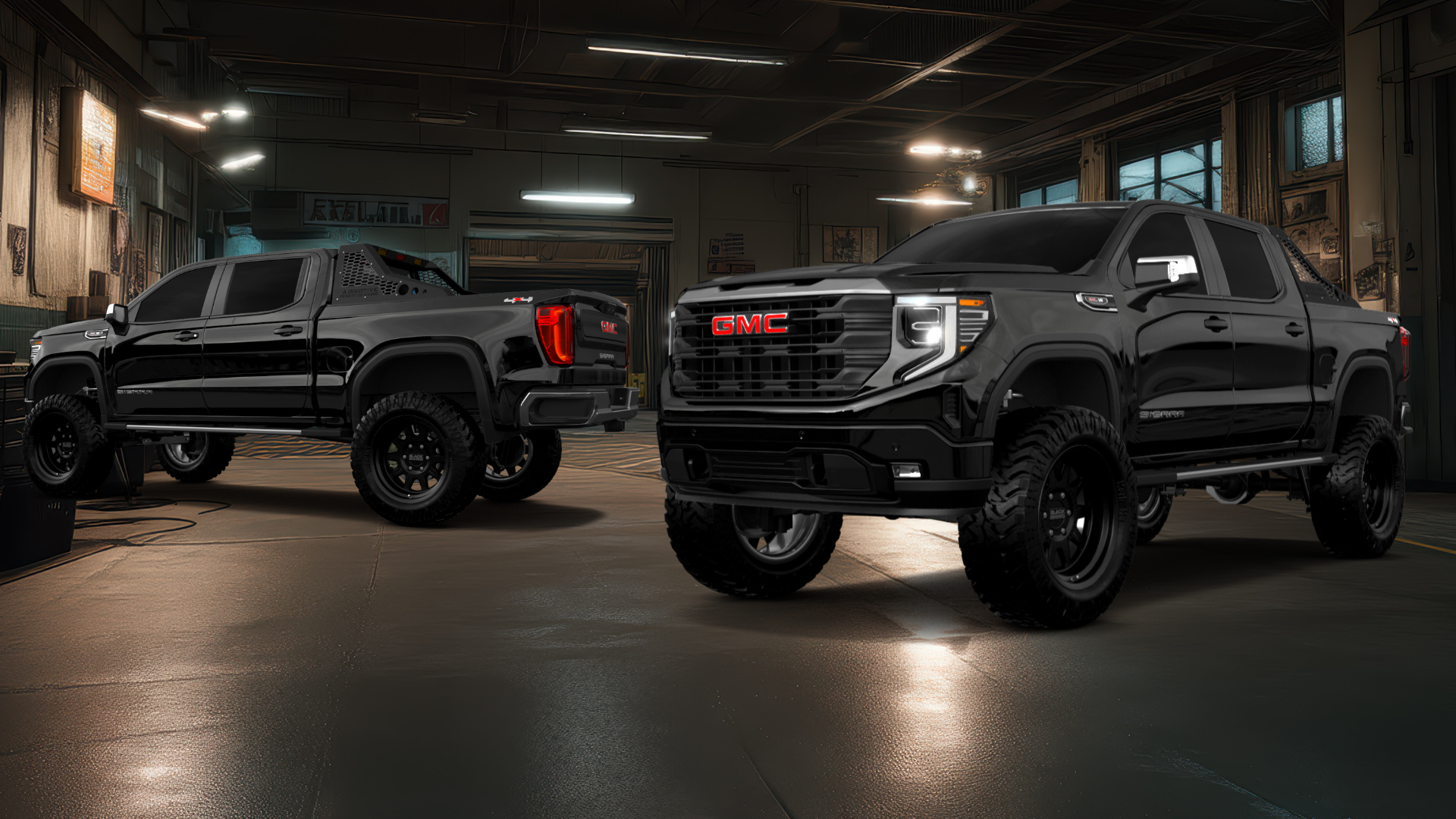 GMC Sierra 1500 Crew Cab 5.8 ft box 4 Door pickup truck 2023 tuning