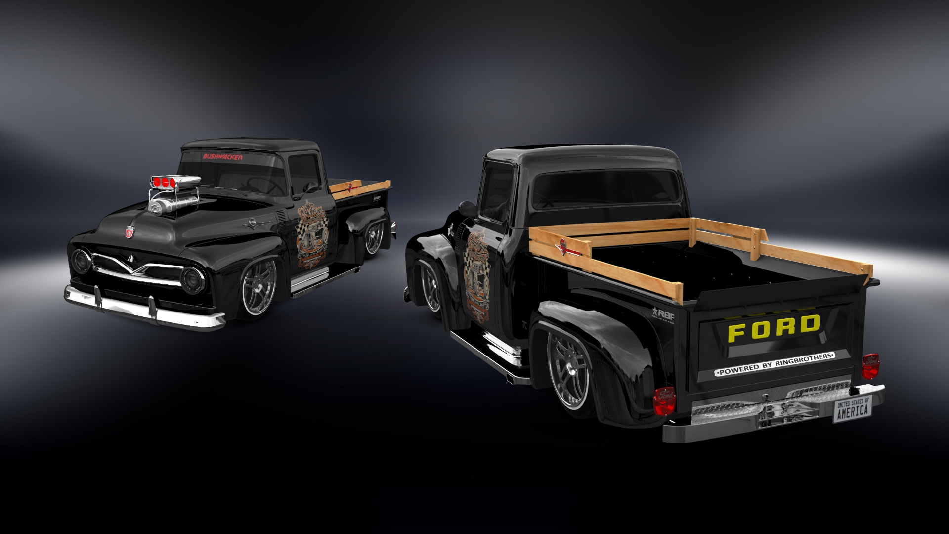 Ford F-100 2 Door truck 1956 tuning