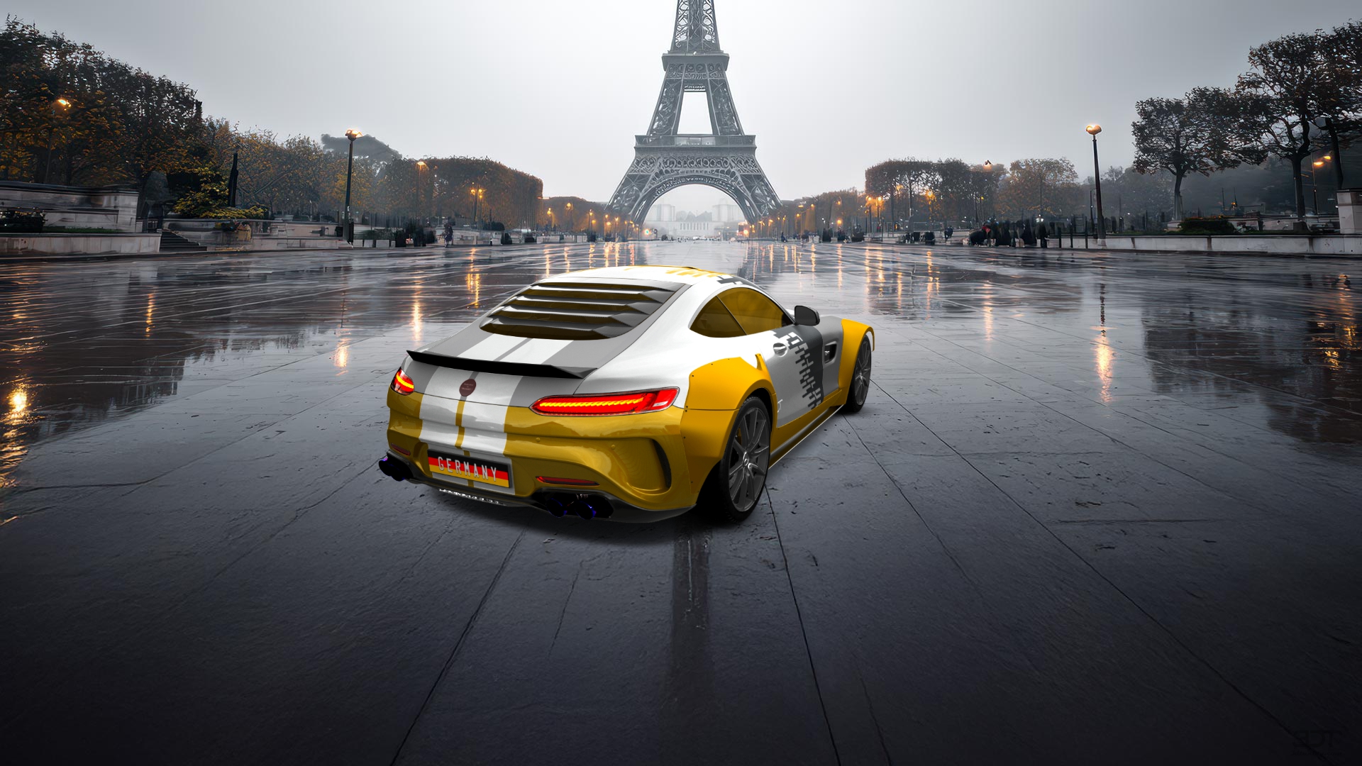 Mercedes AMG GT 2 door fastback coupe 2015 tuning