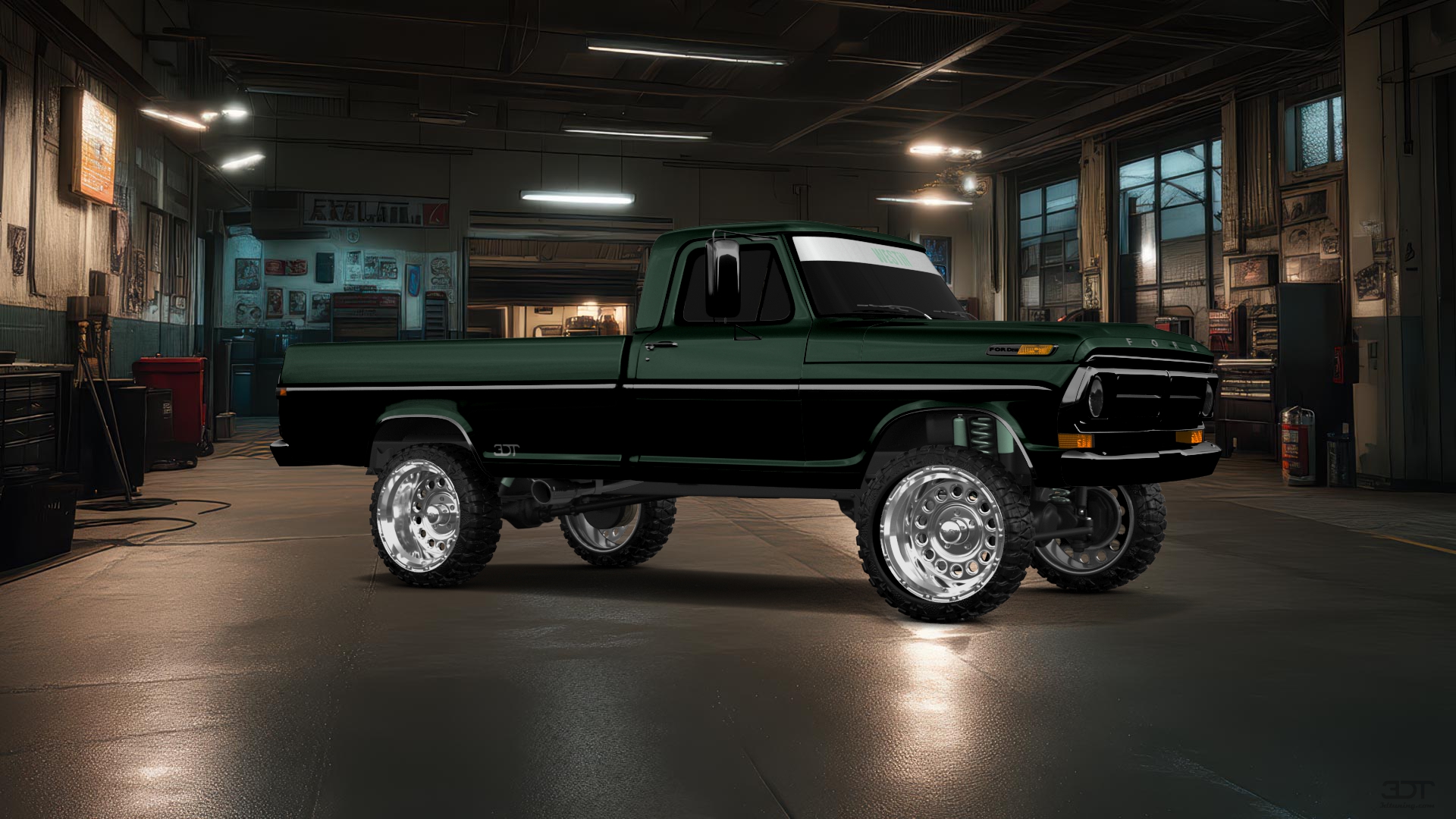 Ford F-250 2 Door pickup truck 1971 tuning