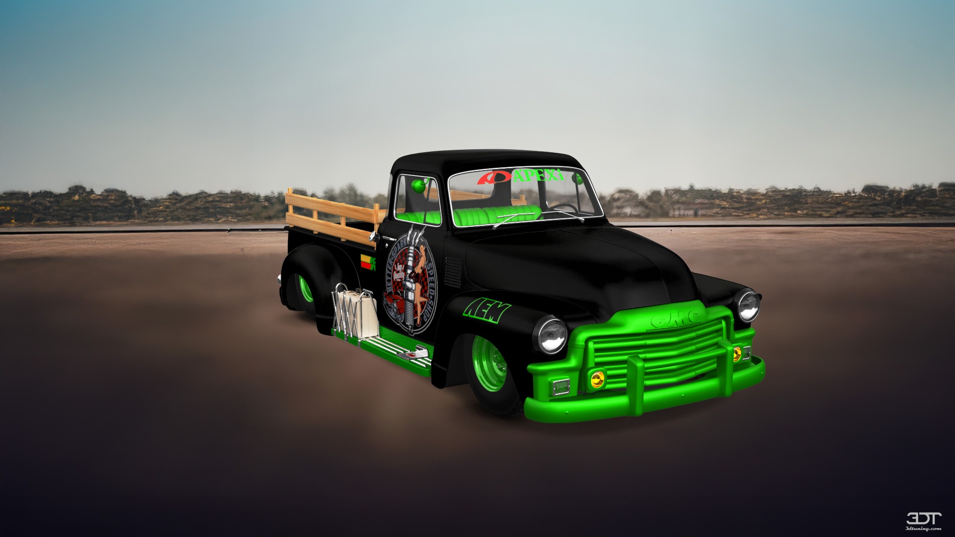 GMC 100 Stepside 2 Door pickup truck 1954 tuning