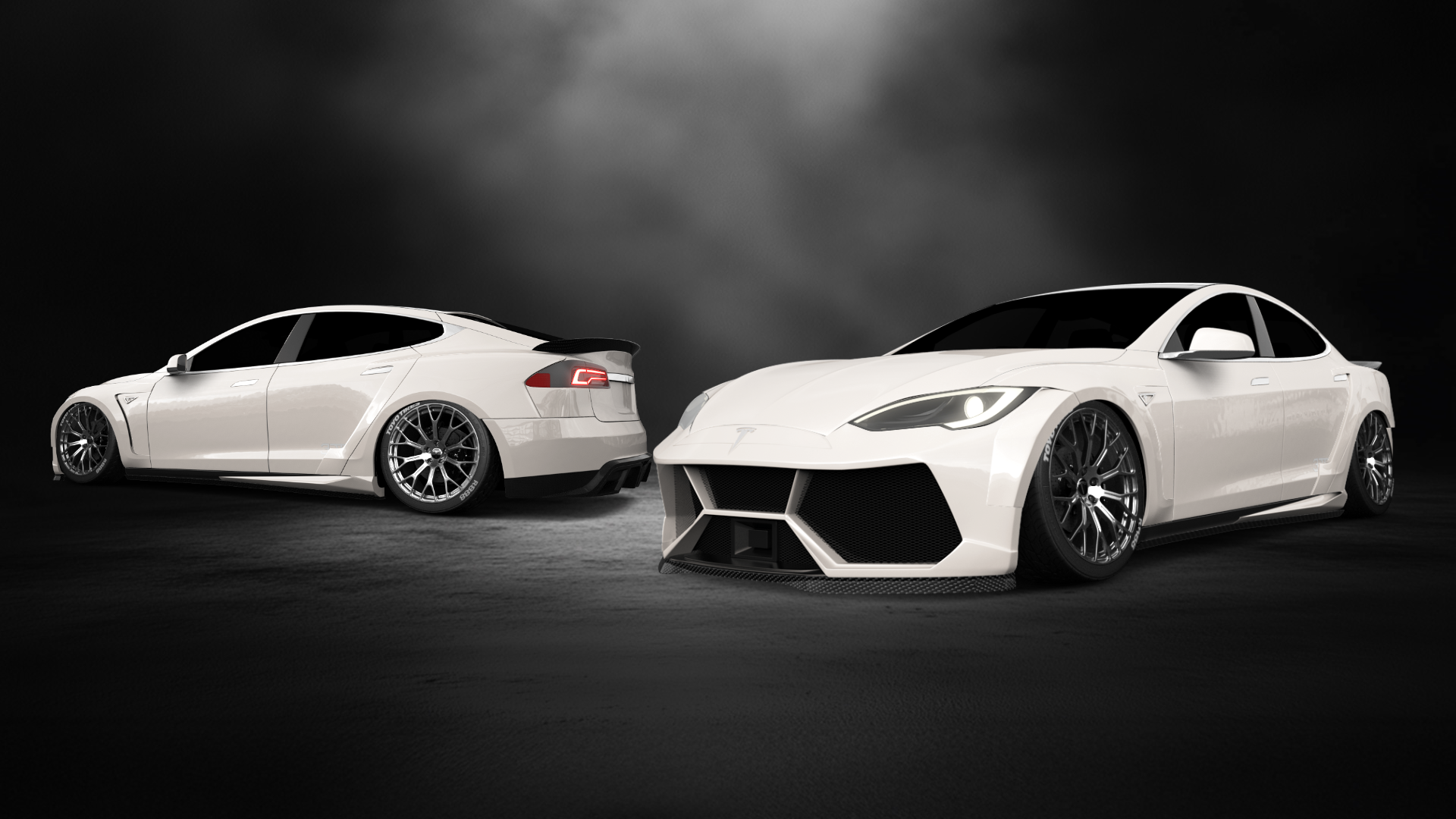 Tesla Model S 5 Door Liftback 2013 tuning