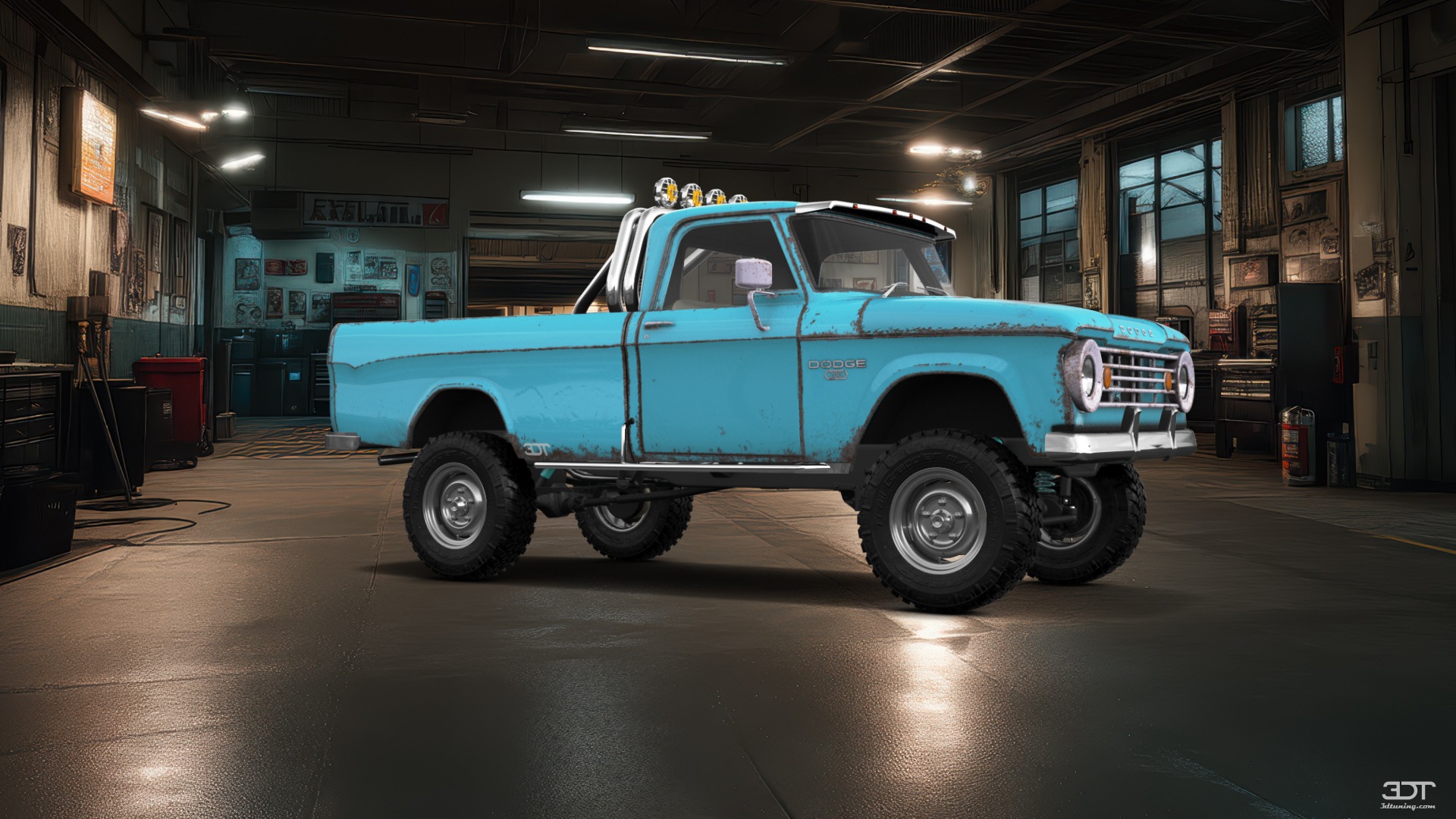 Dodge Power Wagon W200 2 Door pickup truck 1966 tuning