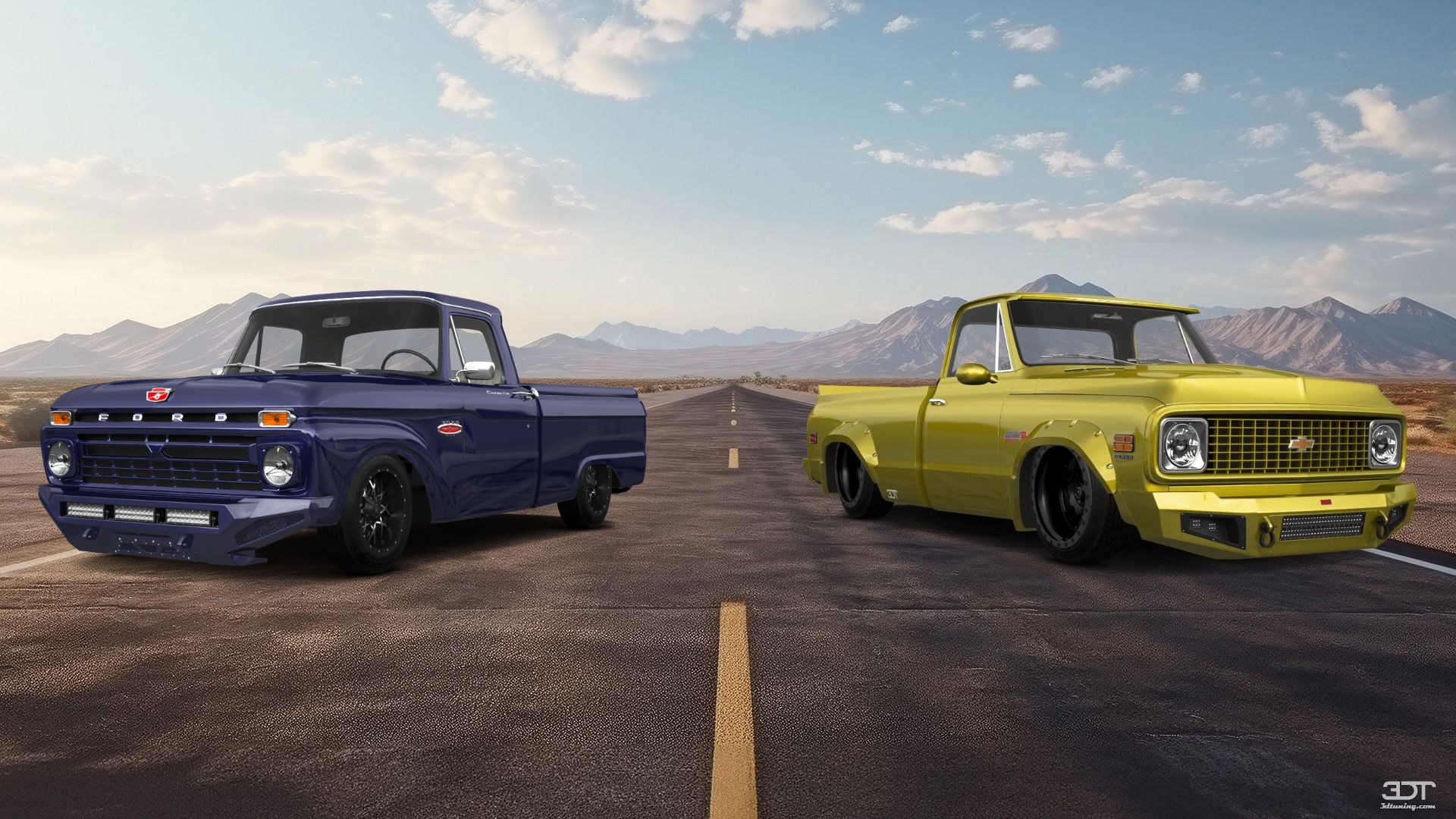 Ford F-100 Custom Cab 2 Door pickup truck 1966 tuning