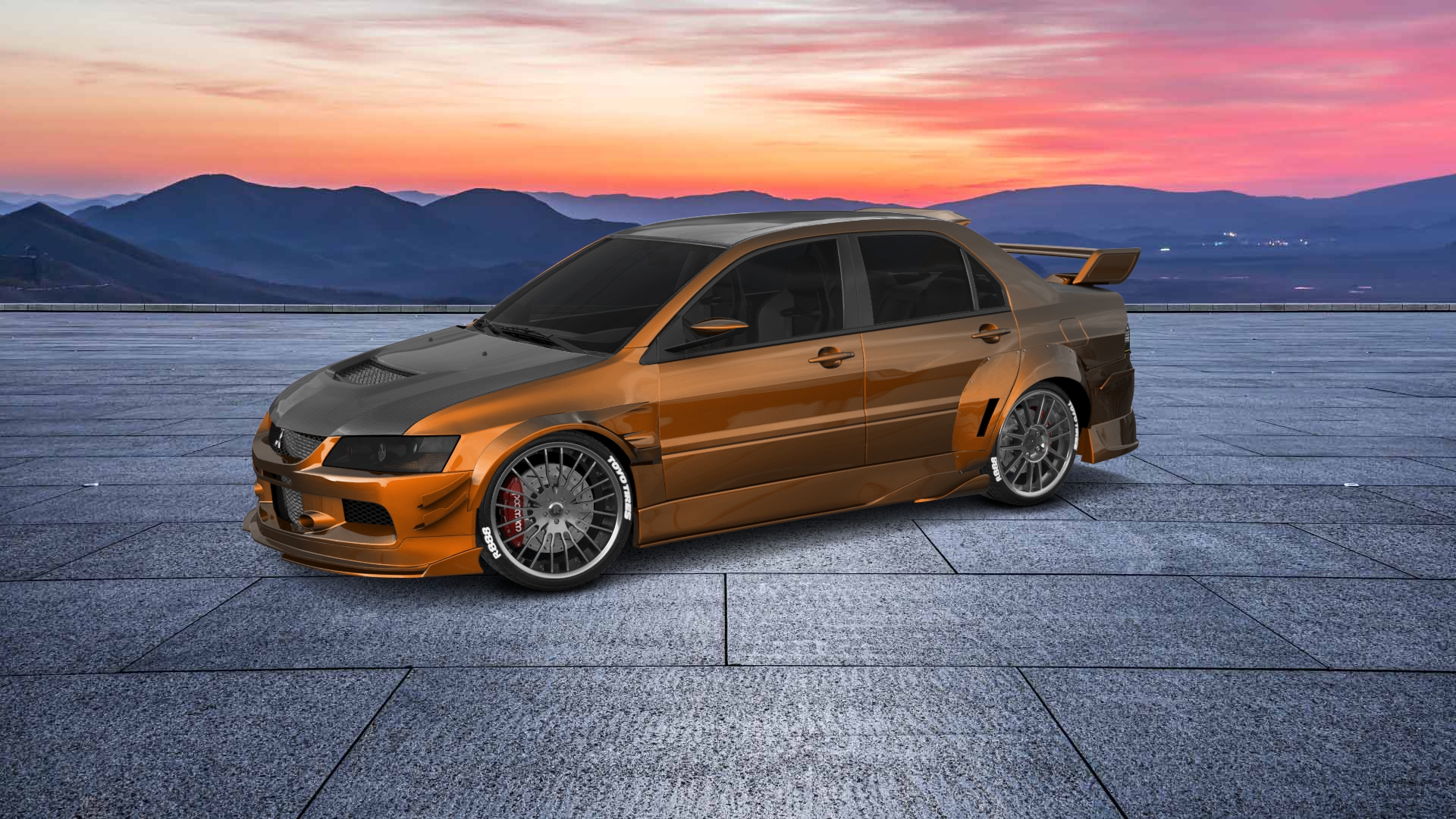 Mitsubishi Lancer Evo IX 4 Door Saloon 2005 tuning