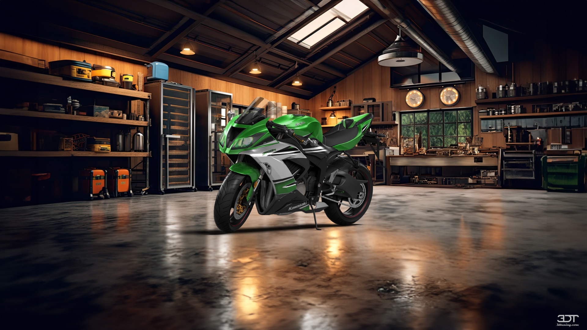 Kawasaki Ninja ZX 6R Sport Bike 2015 tuning