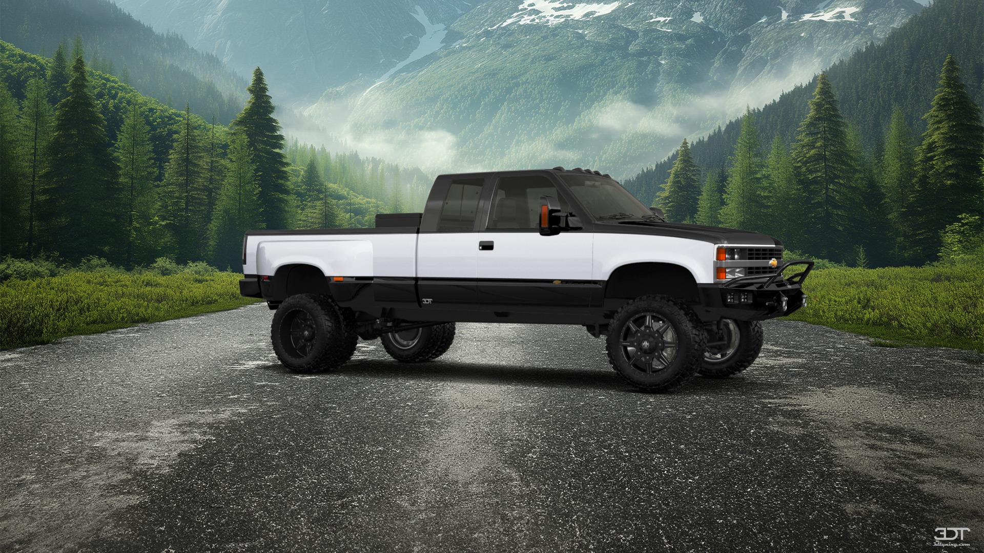 Chevrolet K3500 Extended Cab Pickup Truck 1988