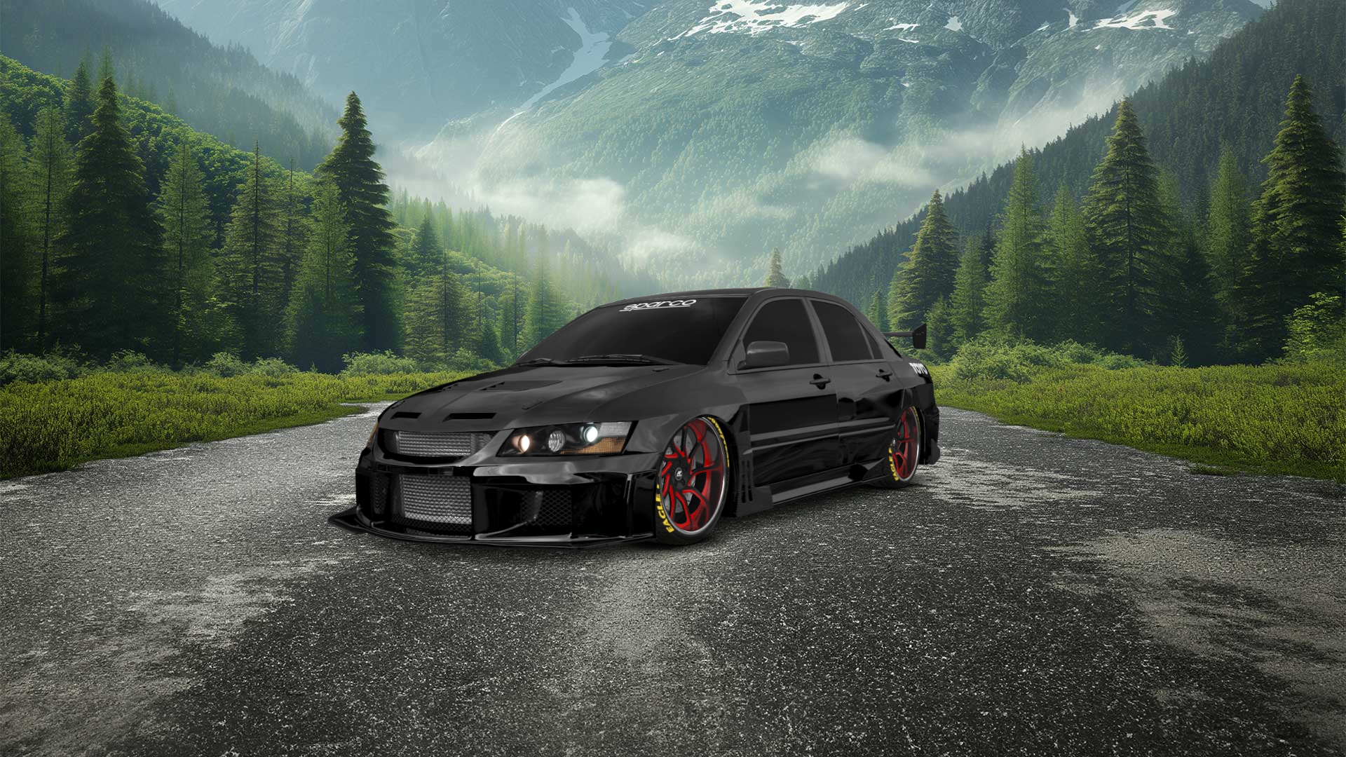 Mitsubishi Lancer Evo IX 4 Door Saloon 2005 tuning