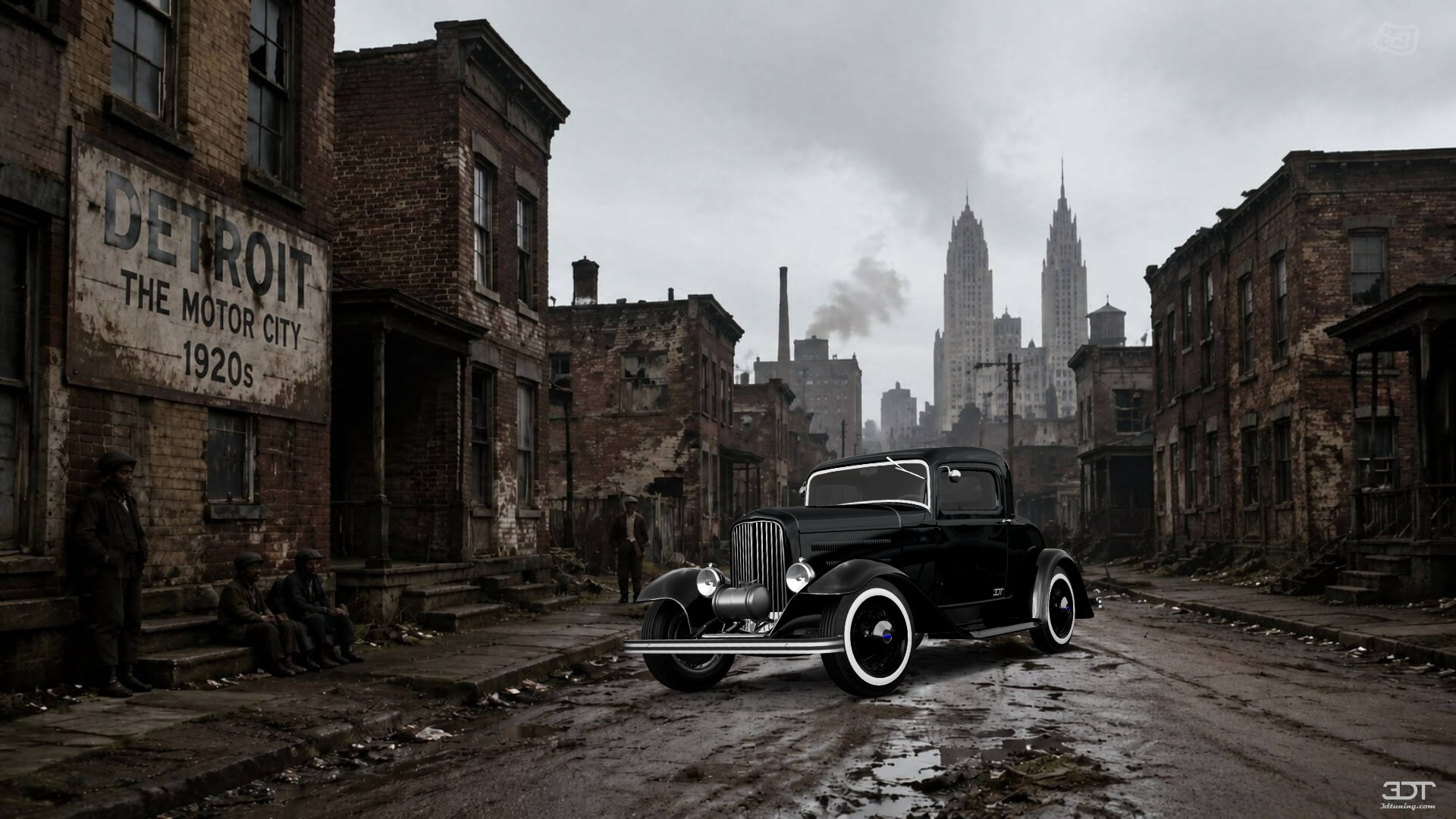 Tuning Ford Model B Deluxe 2 Door Coupe 1932