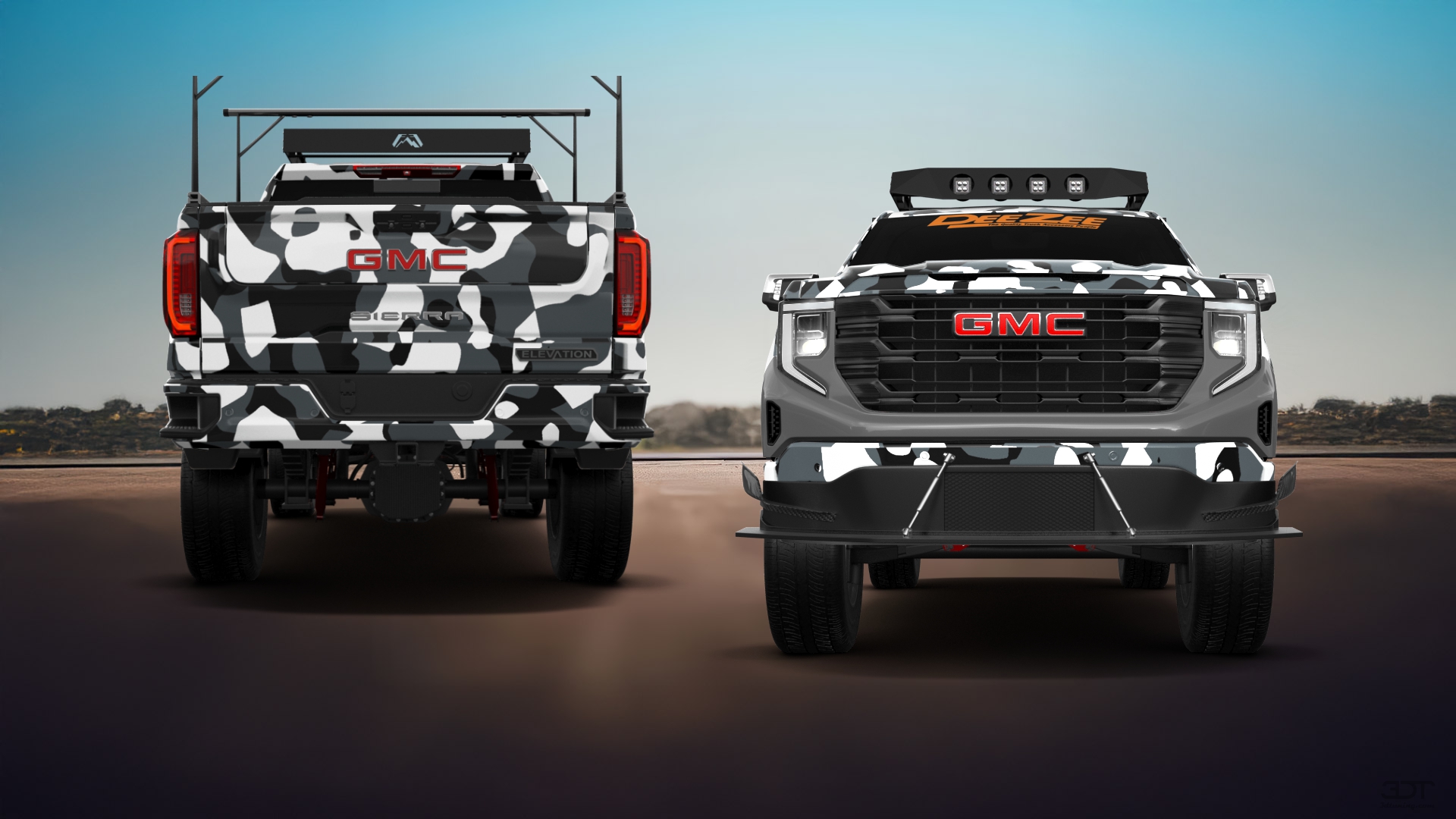 GMC Sierra 1500 Crew Cab 5.8 ft box 4 Door pickup truck 2023 tuning