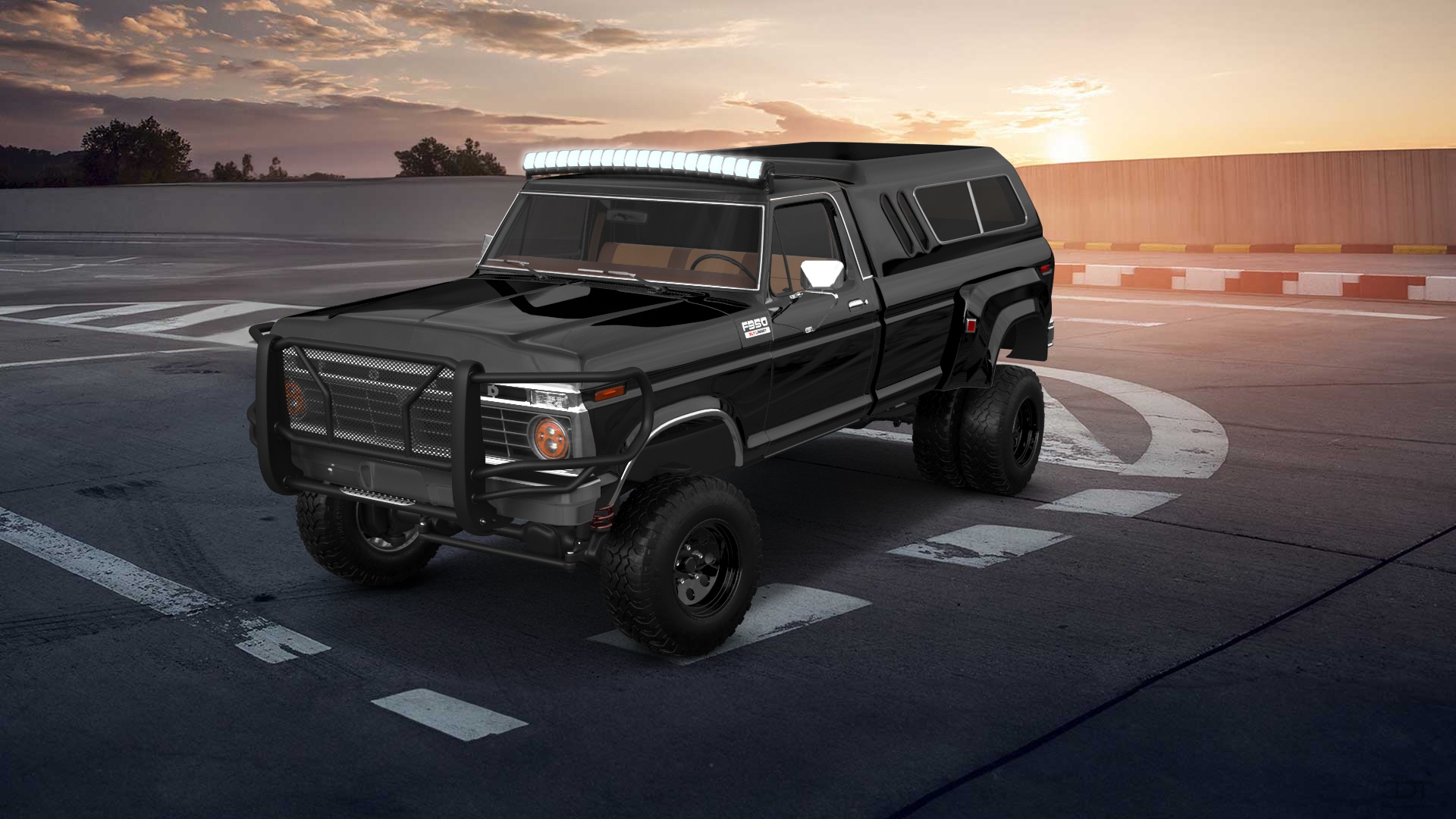 Ford F-350 Dually 2 Door pickup truck 1974 tuning