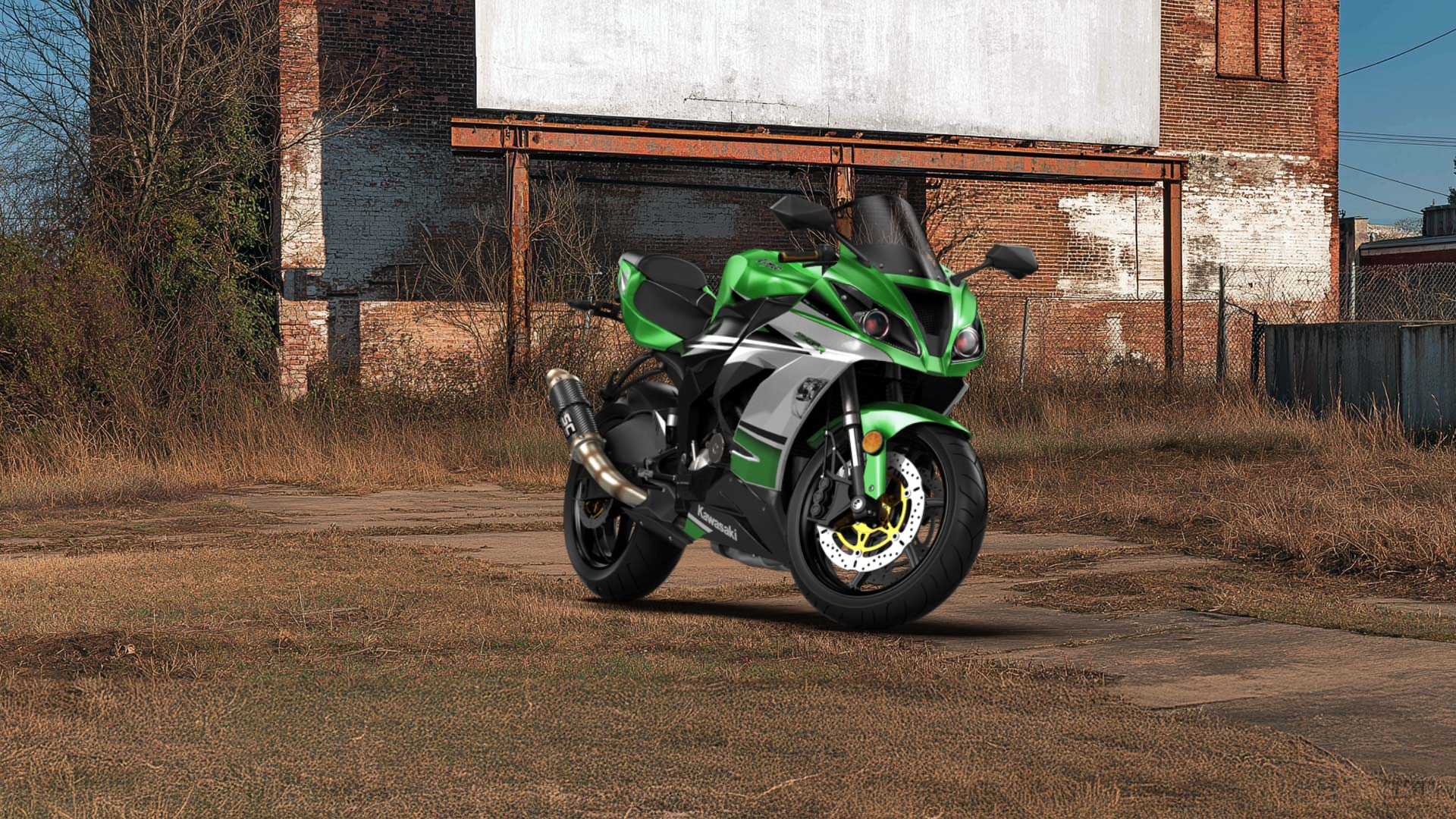Kawasaki Ninja ZX 6R Sport Bike 2015 tuning
