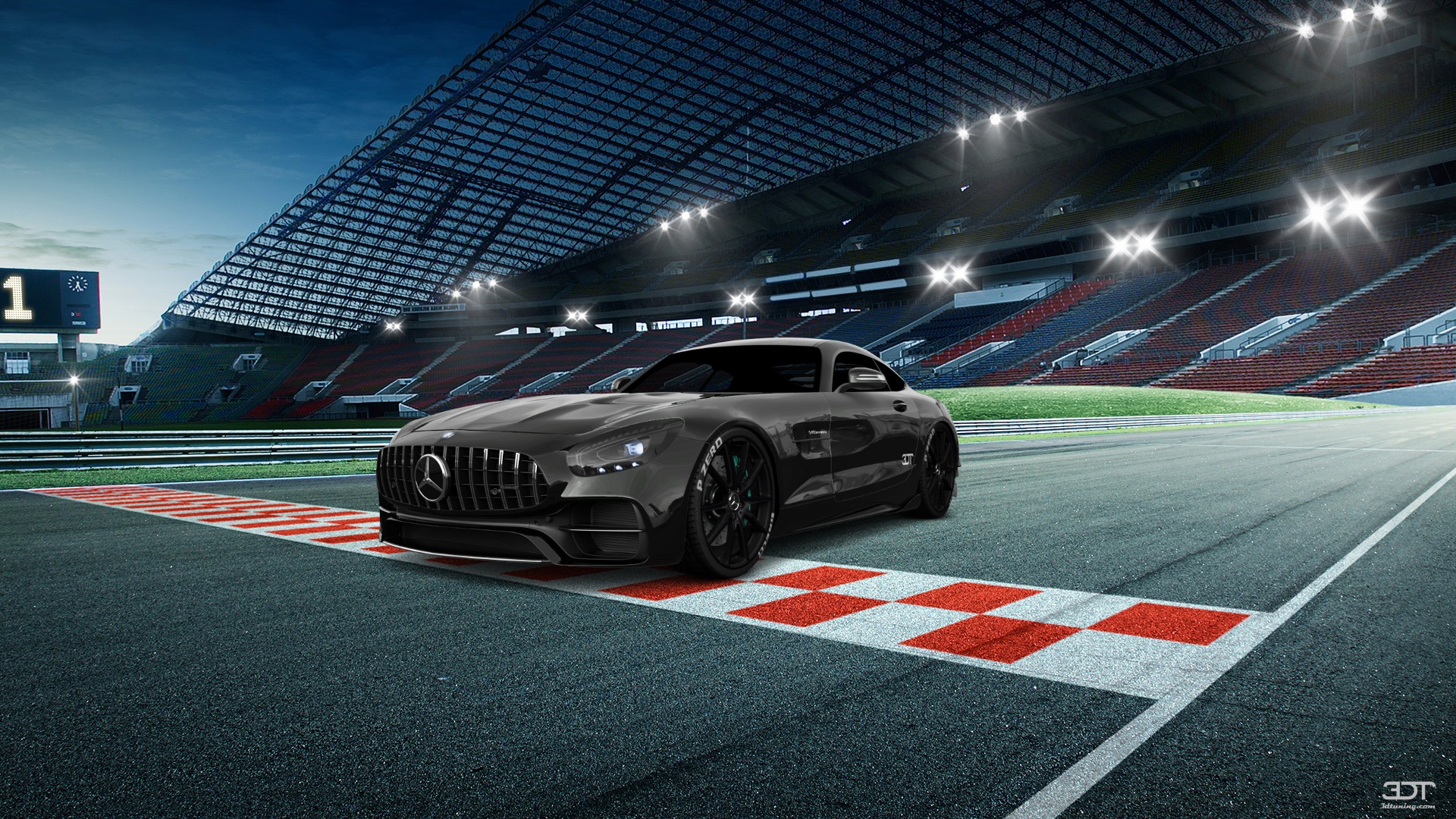 Mercedes AMG GT 2 door fastback coupe 2016 tuning